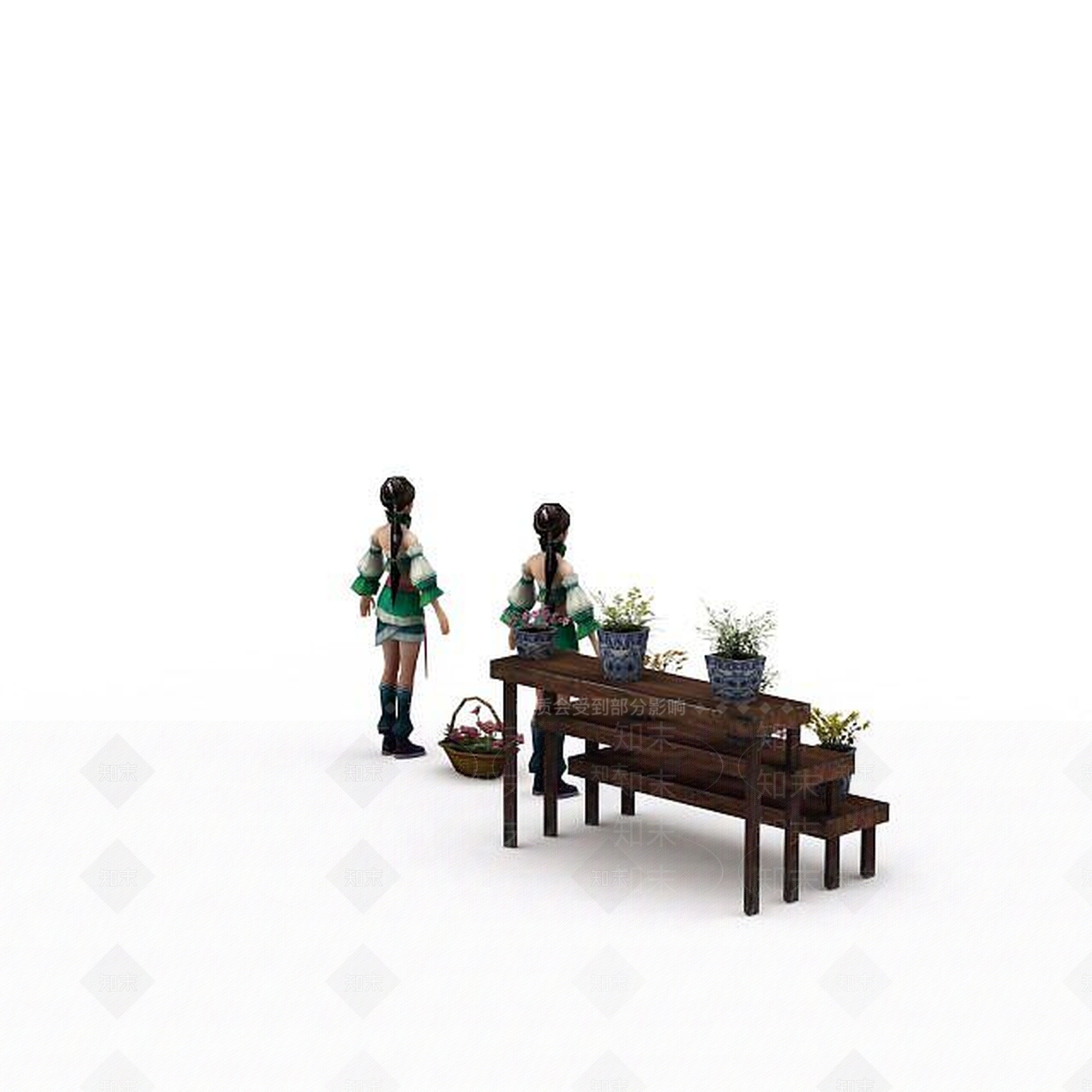 现代虚拟人物3D模型下载【ID:1199836355】