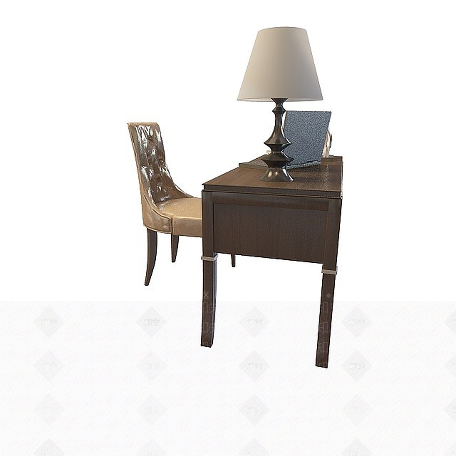 现代书桌椅3D模型下载【ID:1196623924】
