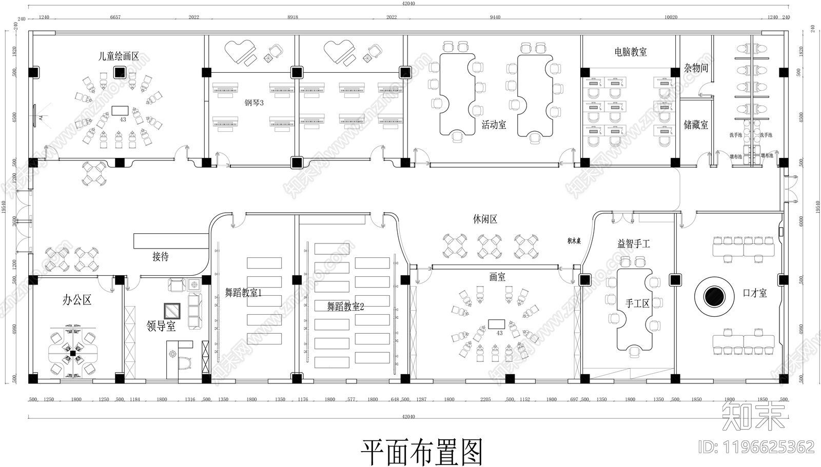 现代其他休闲娱乐空间cad施工图下载【ID:1196625362】