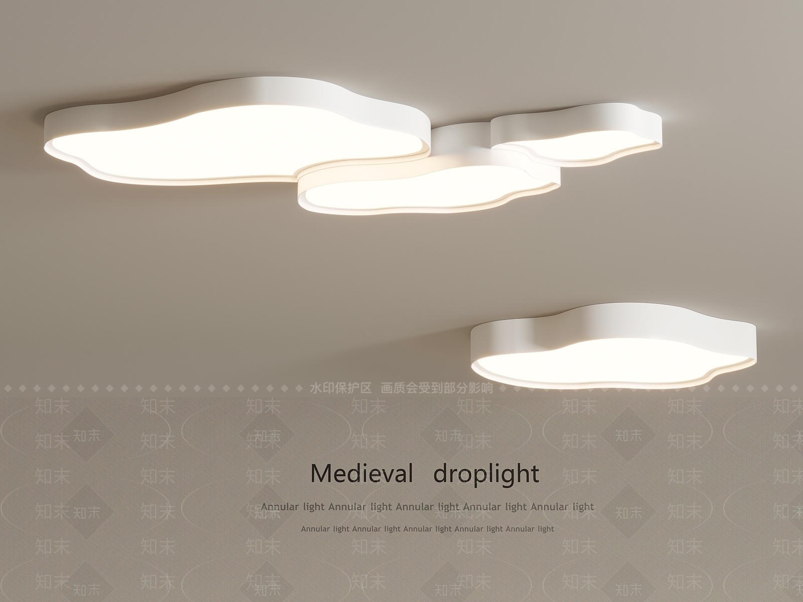 现代吸顶灯SU模型下载【ID:1196627784】