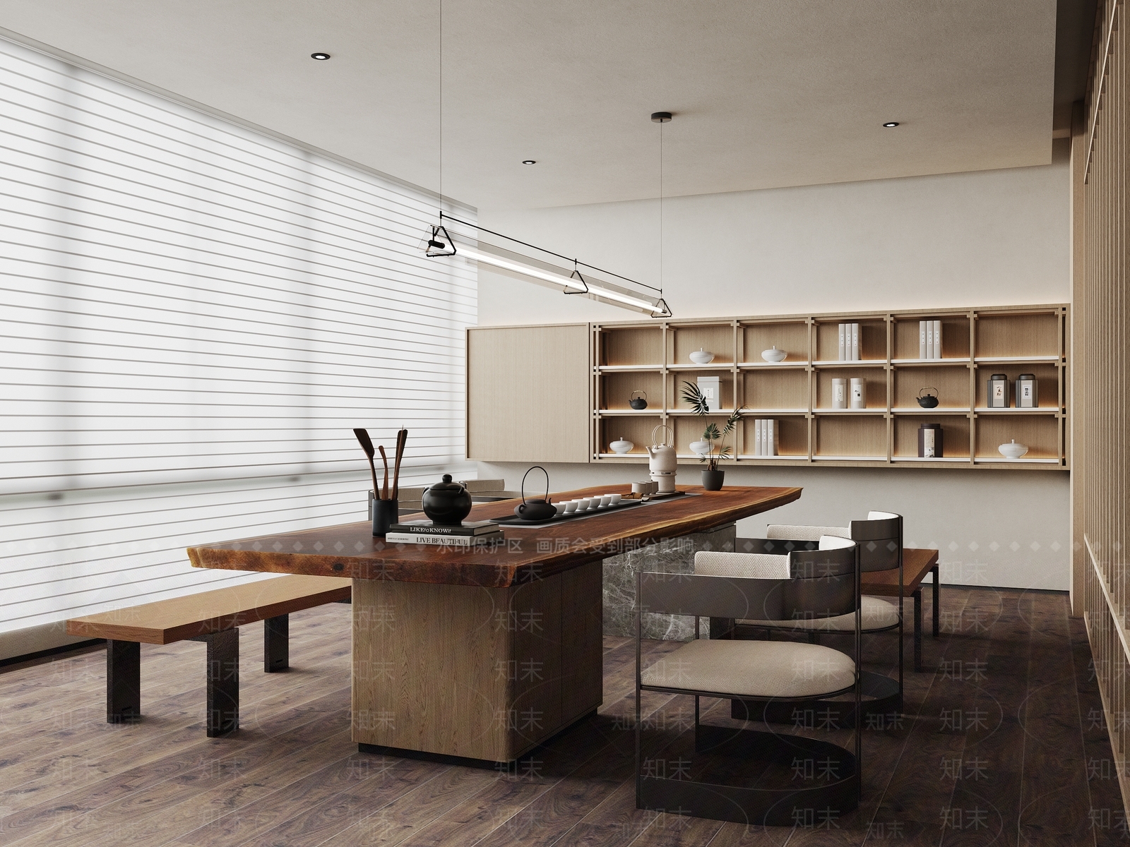 现代茶室SU模型下载【ID:1196628371】