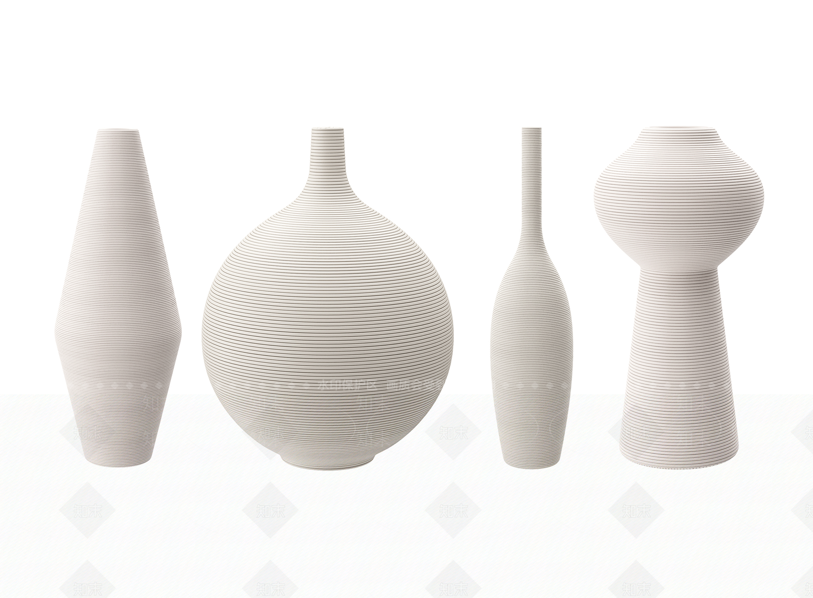 现代花盆3D模型下载【ID:1196632651】