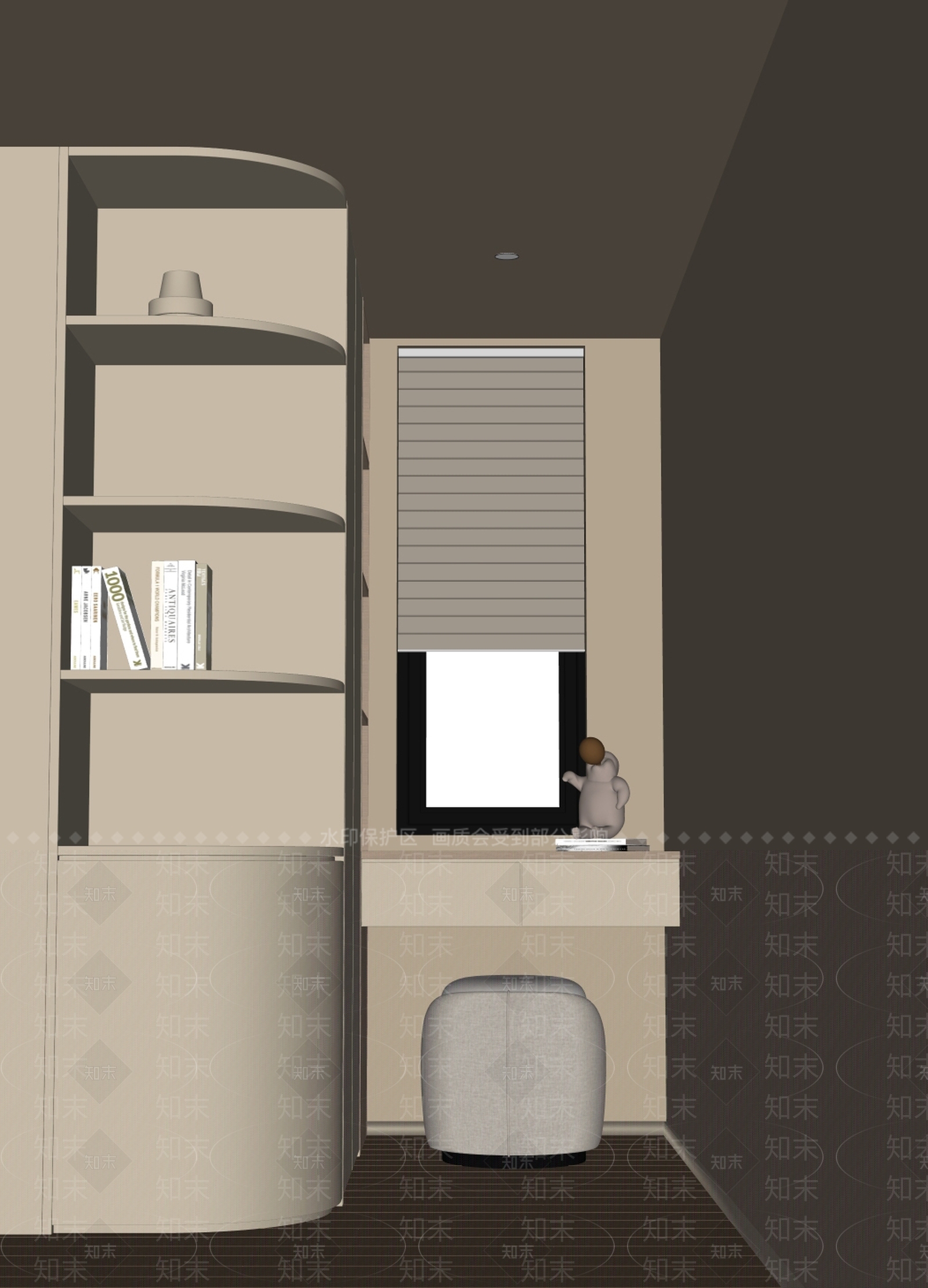现代衣帽间SU模型下载【ID:1196634177】