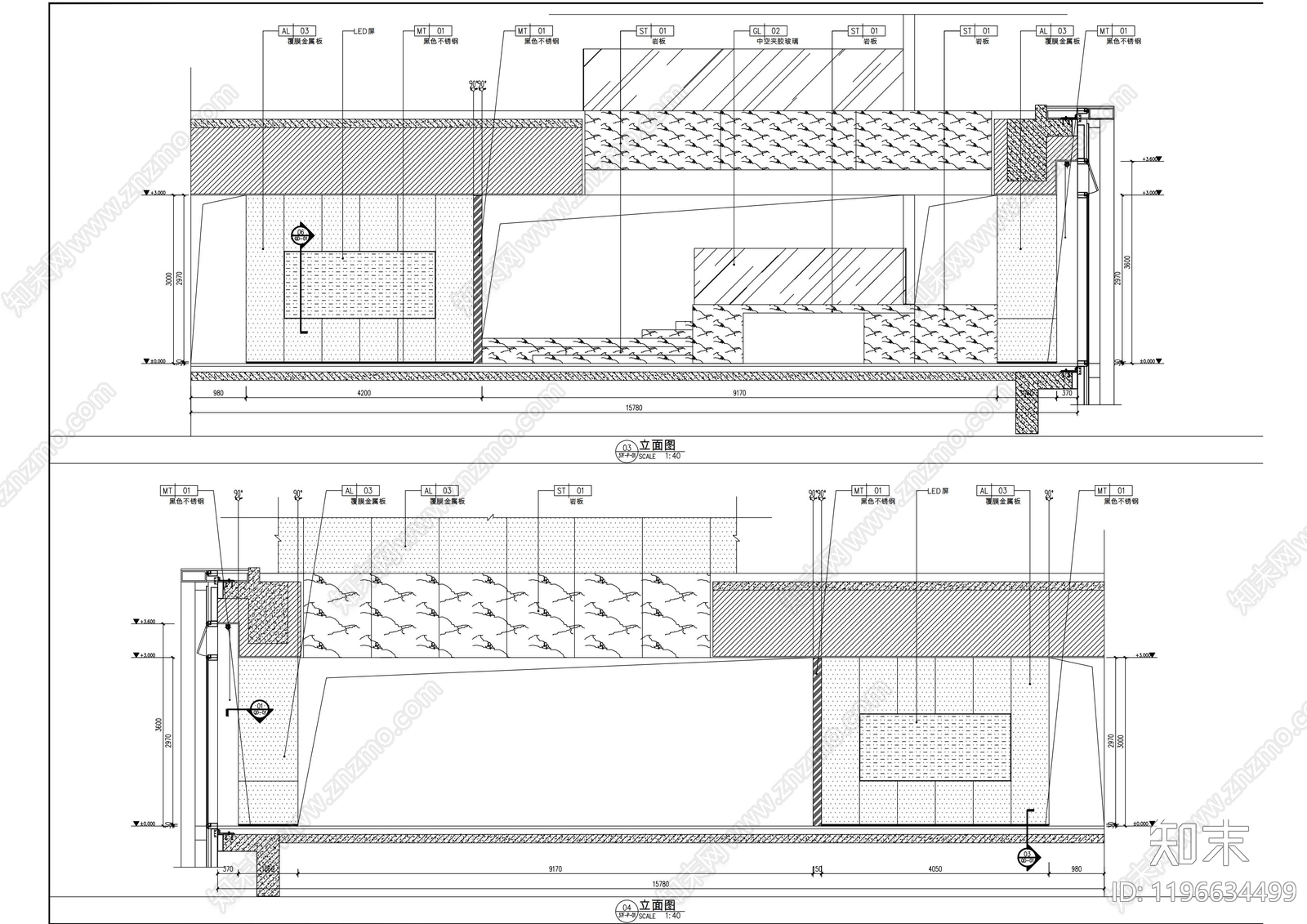 办公大堂cad施工图下载【ID:1196634499】