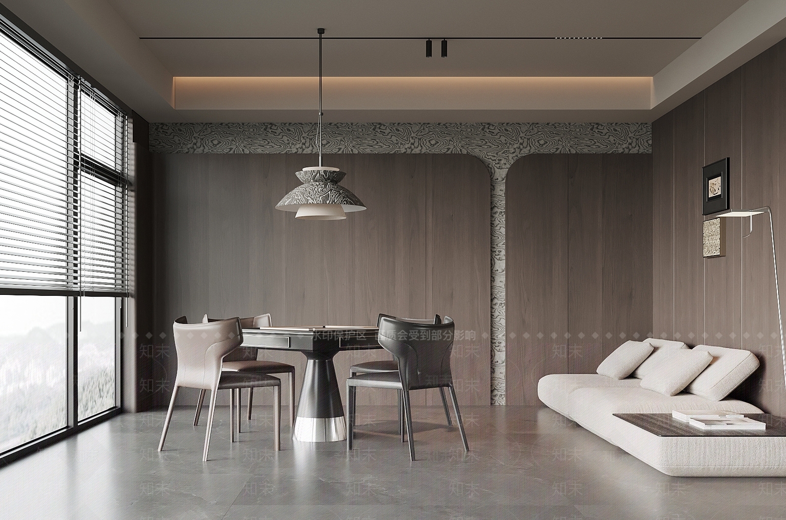 现代棋牌室3D模型下载【ID:1196635155】