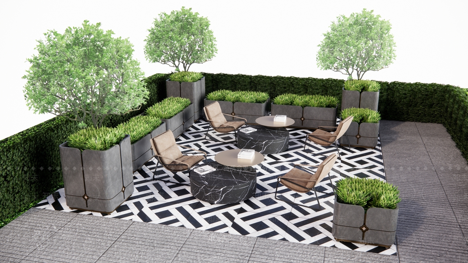 现代其他户外家具SU模型下载【ID:1196638709】
