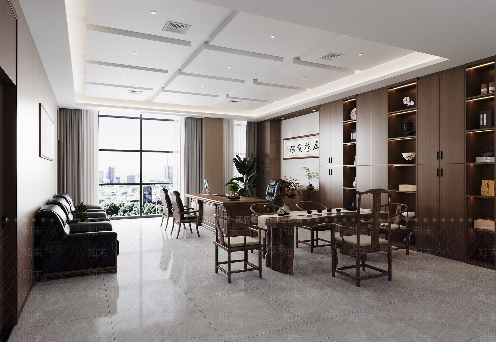 现代经理办公室SU模型下载【ID:1196642080】