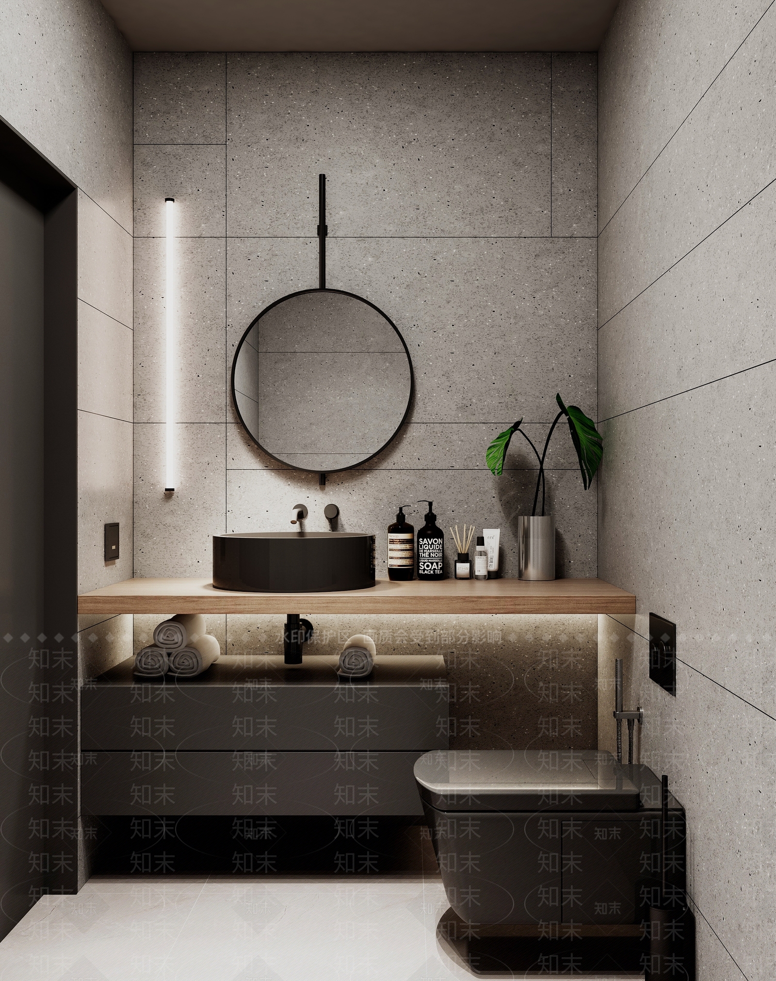 侘寂工业卫生间3D模型下载【ID:1196642316】