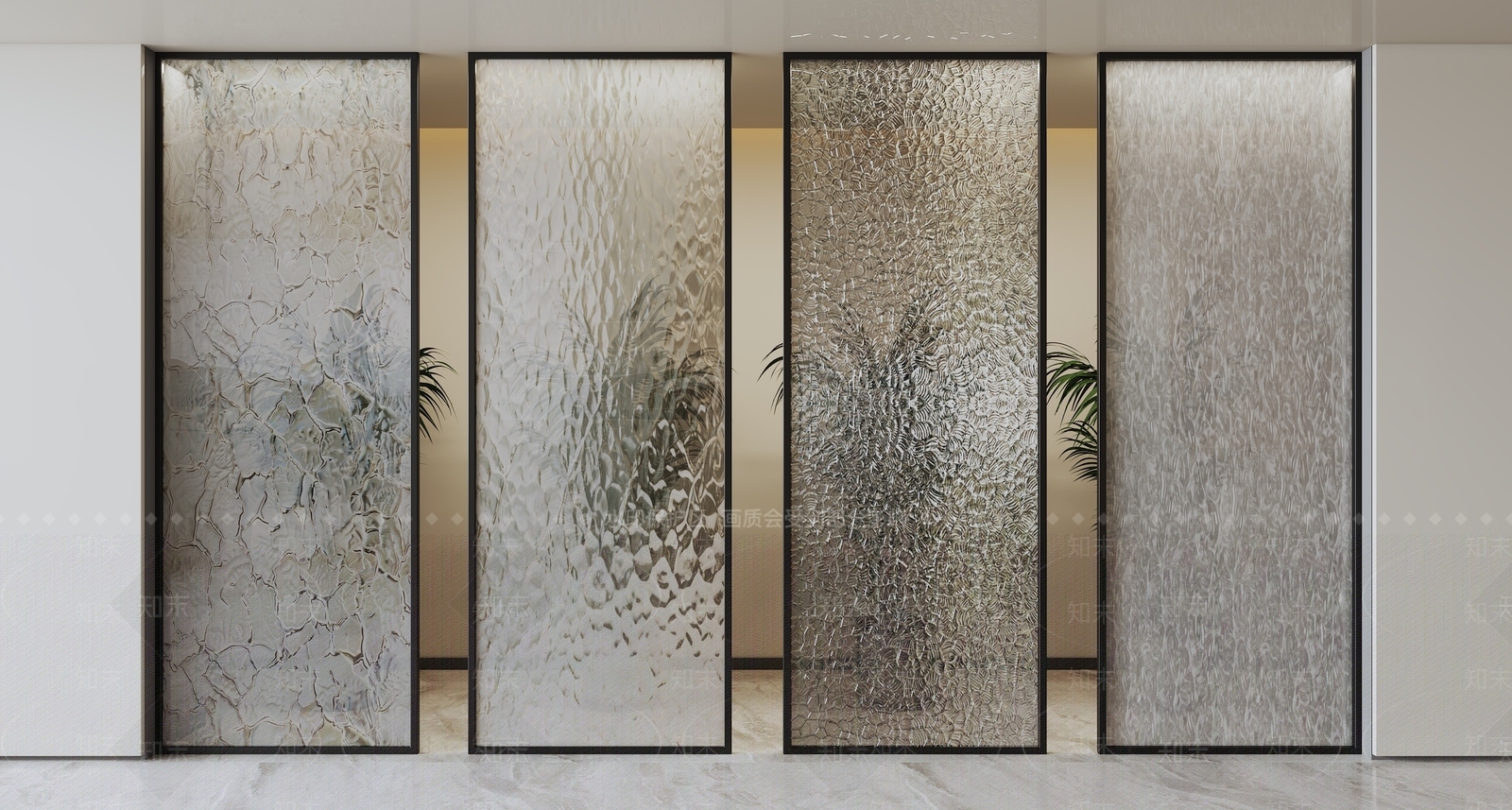 现代隔断SU模型下载【ID:1196647536】