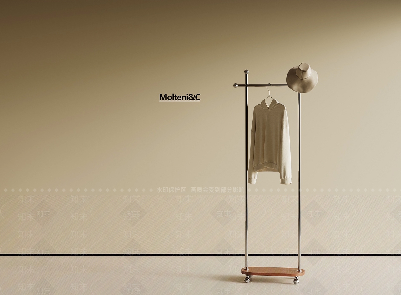 现代衣架3D模型下载【ID:1196648347】