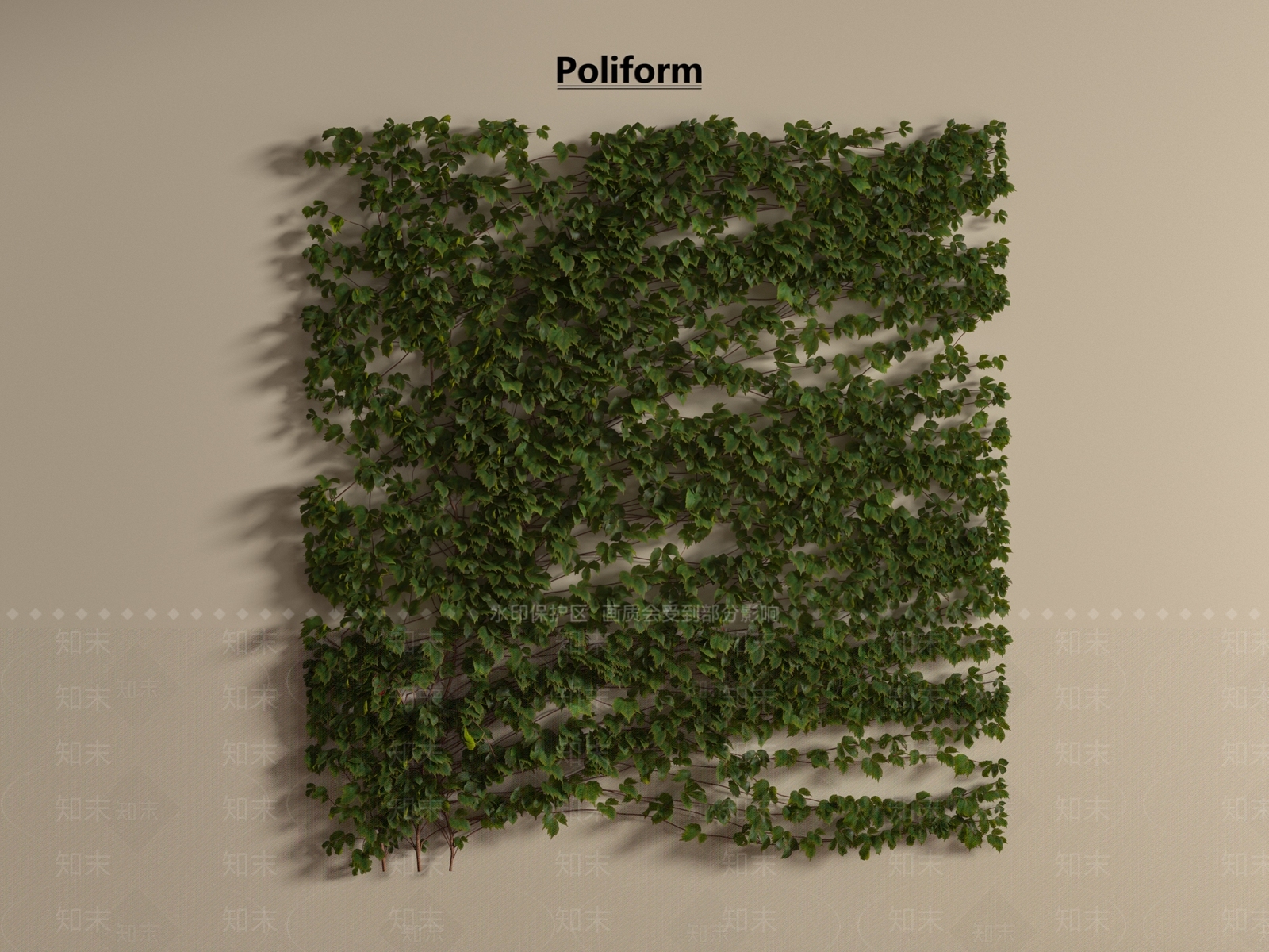 绿植墙SU模型下载【ID:1196656421】