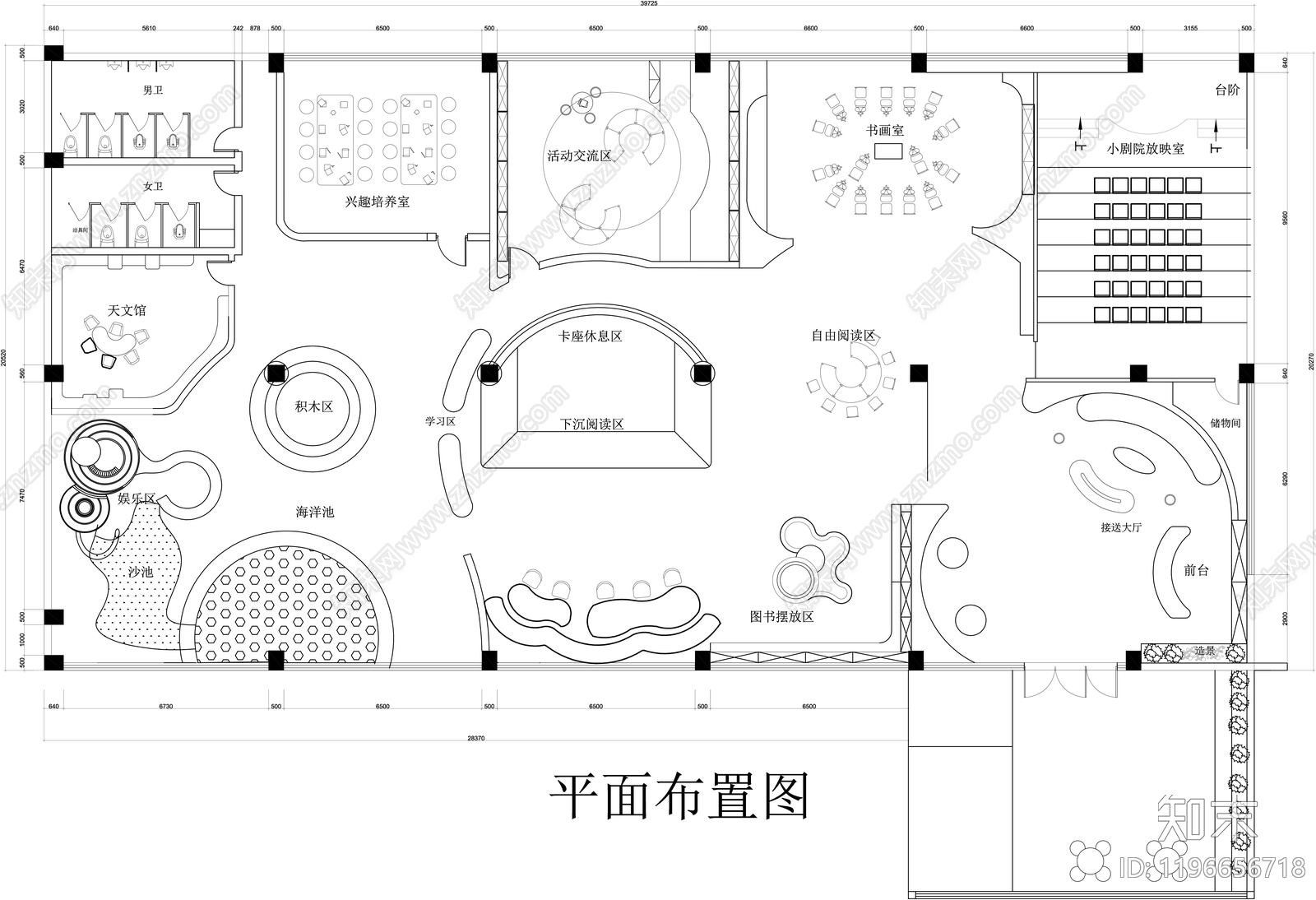 现代培训中心CAD图纸