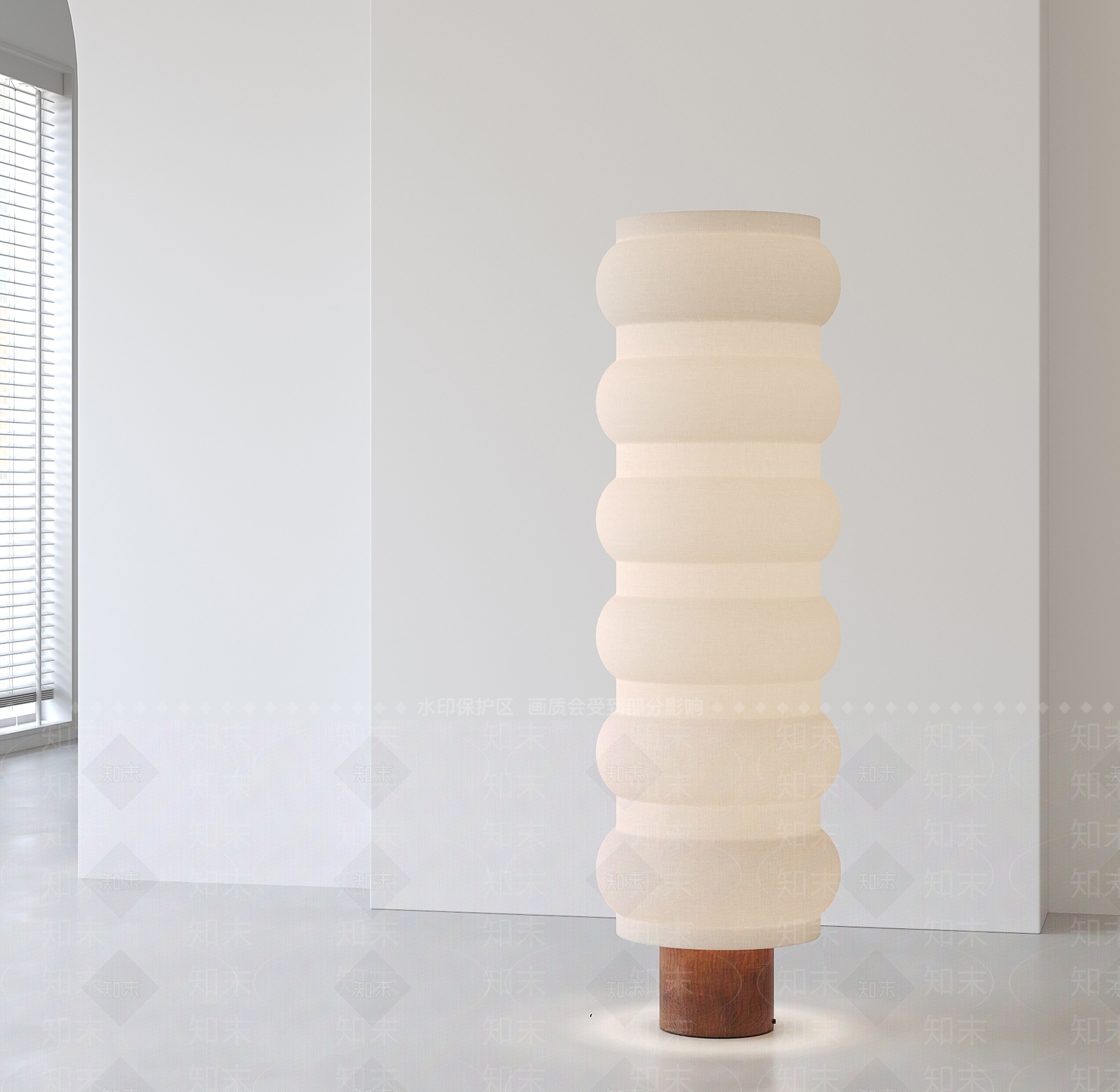 侘寂中古落地灯SU模型下载【ID:1196658372】
