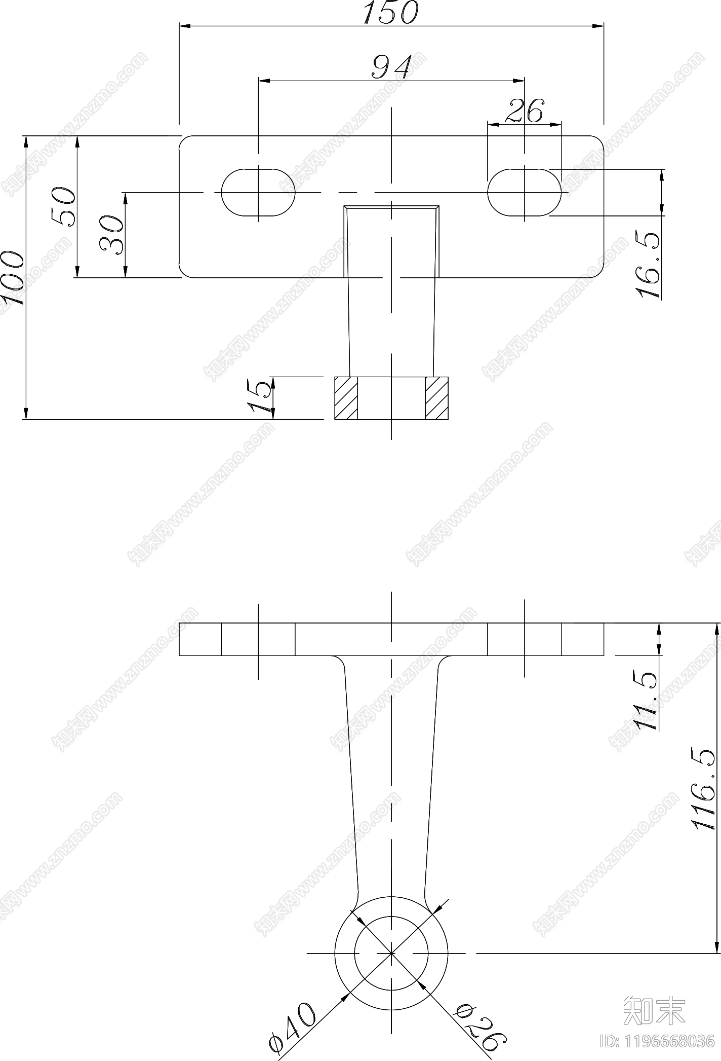 幕墙结构节点cad施工图下载【ID:1196668036】