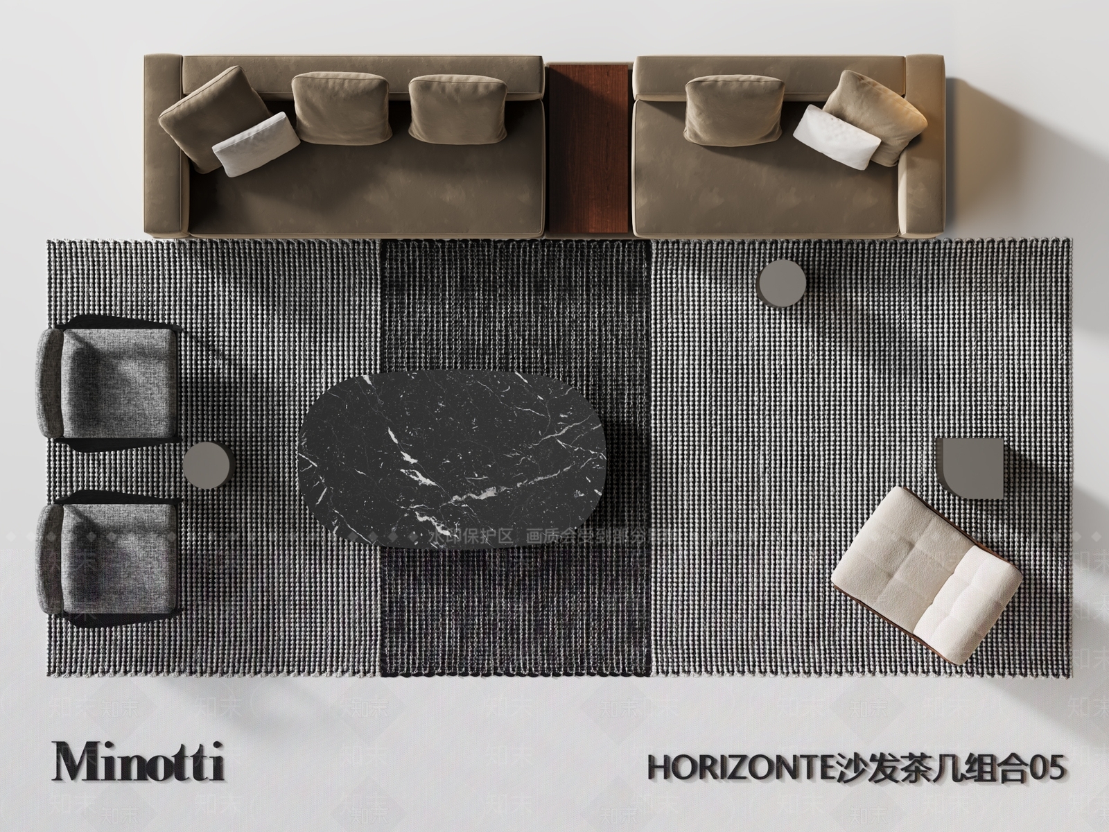 中古复古多人沙发3D模型下载【ID:1196669367】