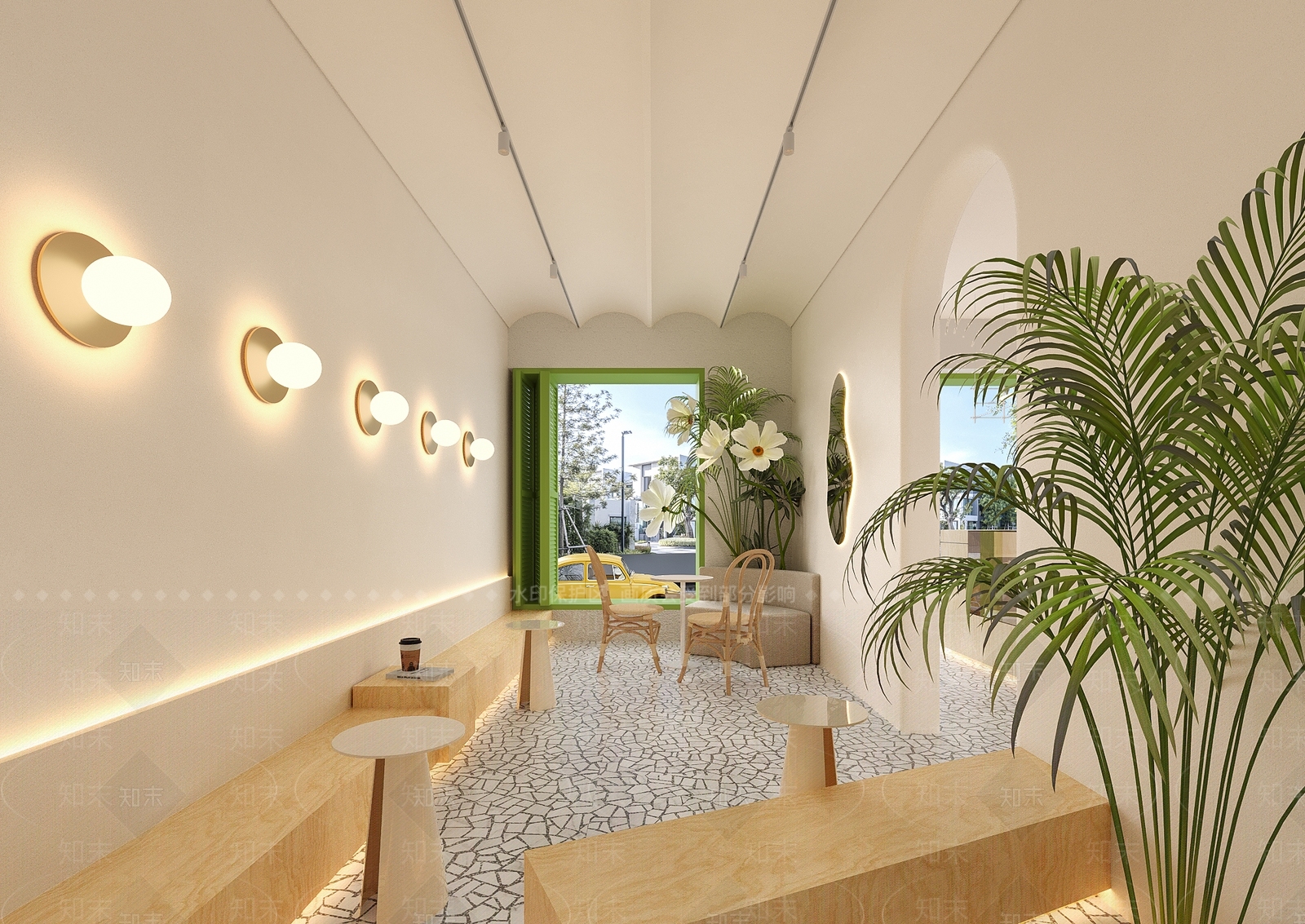 现代奶茶店3D模型下载【ID:1196671052】
