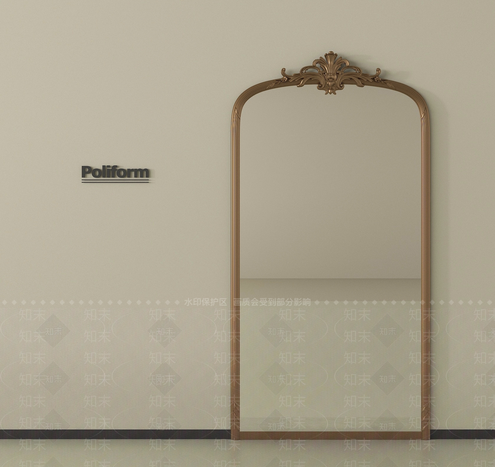 新中式镜子SU模型下载【ID:1196670007】