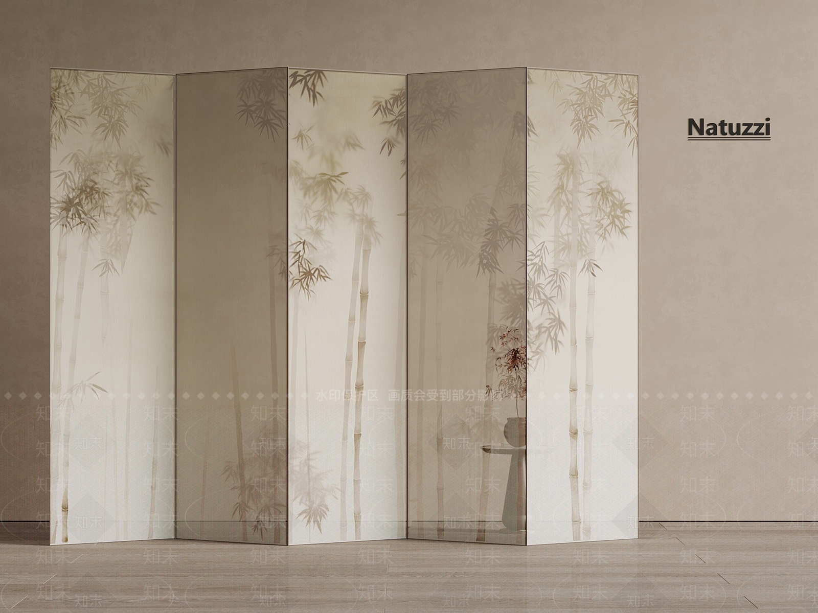 新中式中古屏风SU模型下载【ID:1196672741】