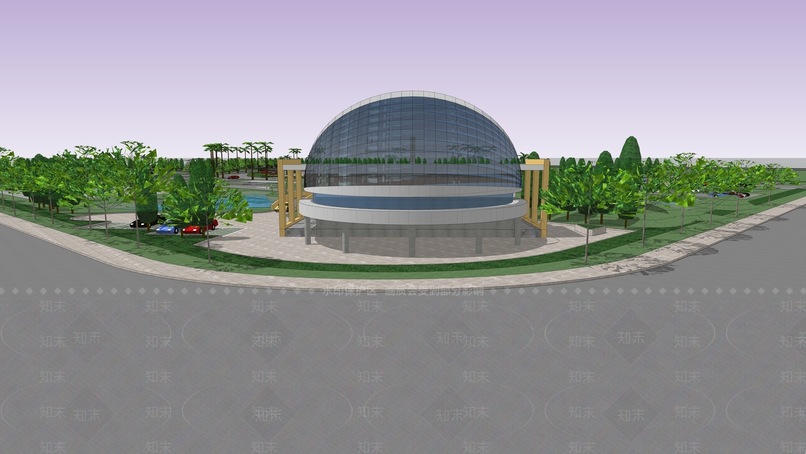 现代风格建筑SU模型下载【ID:1196673417】