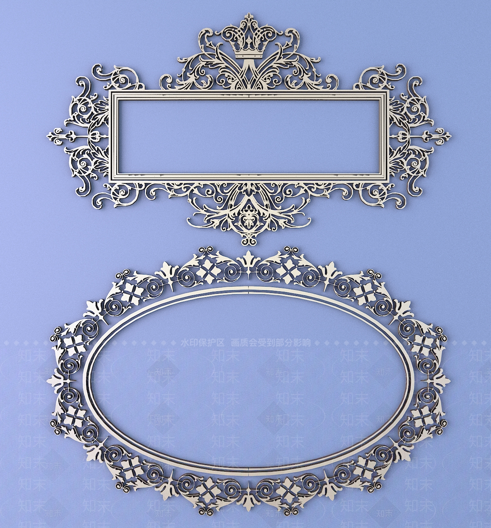 法式欧式雕花3D模型下载【ID:1196675048】