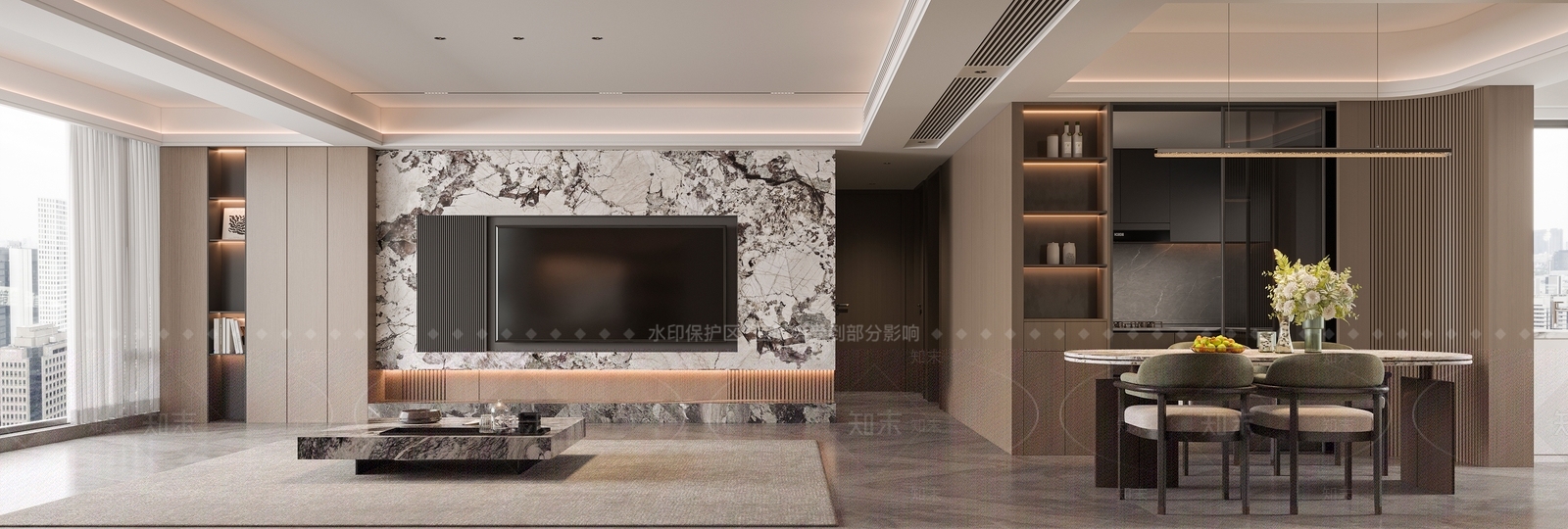 嵌入式展示柜酒柜3D模型下载【ID:1227578964】