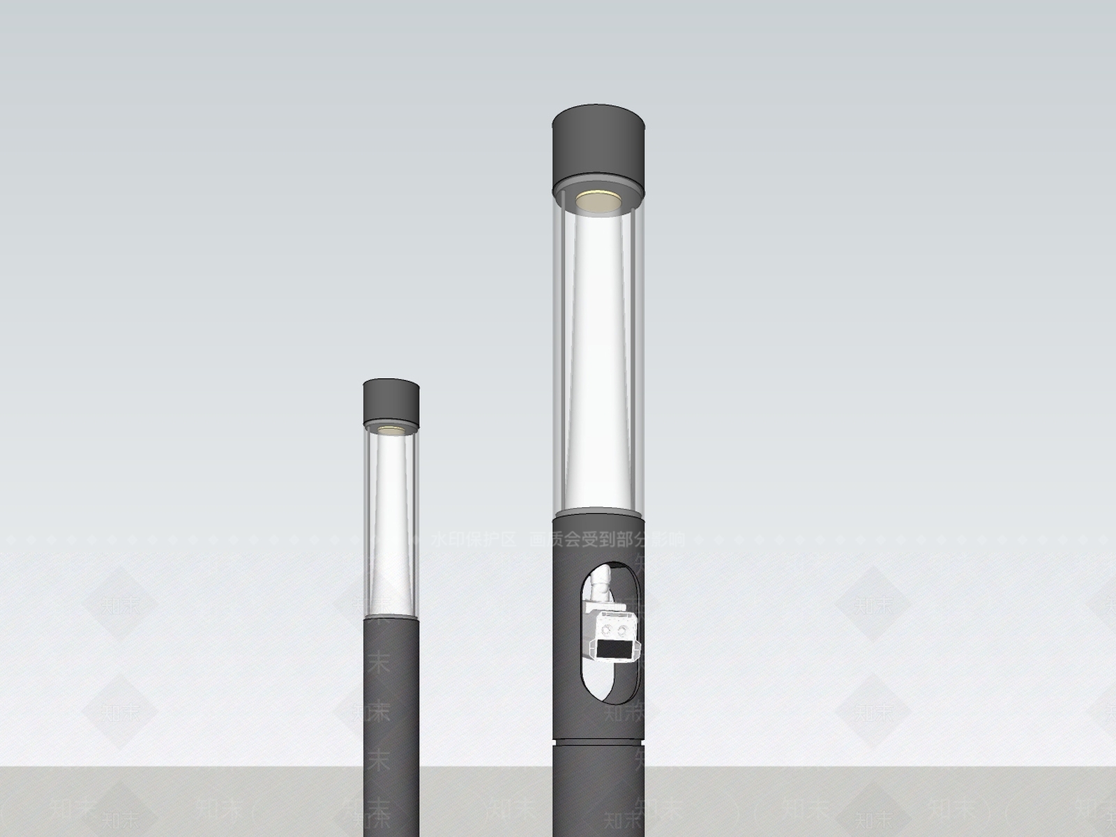 现代简约景观灯SU模型下载【ID:1196677613】