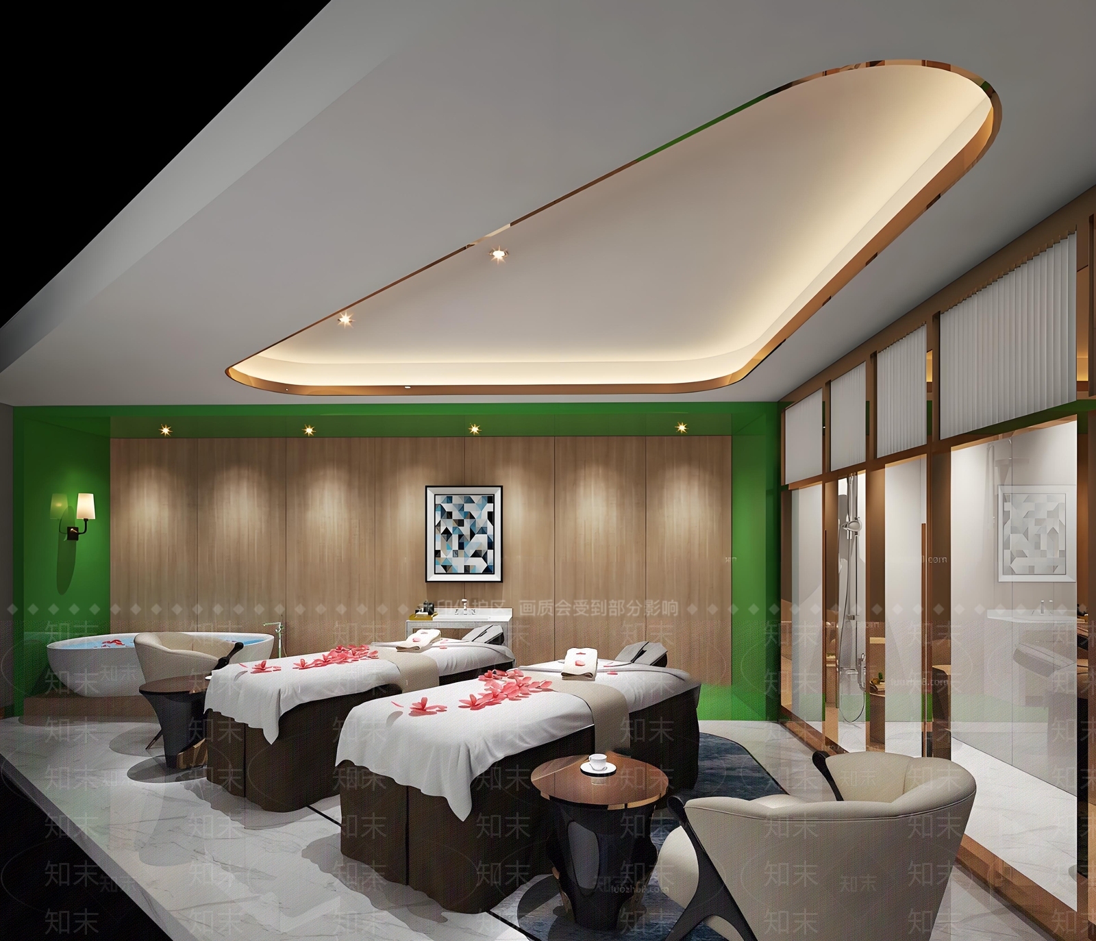 现代会所SU模型下载【ID:1196678037】