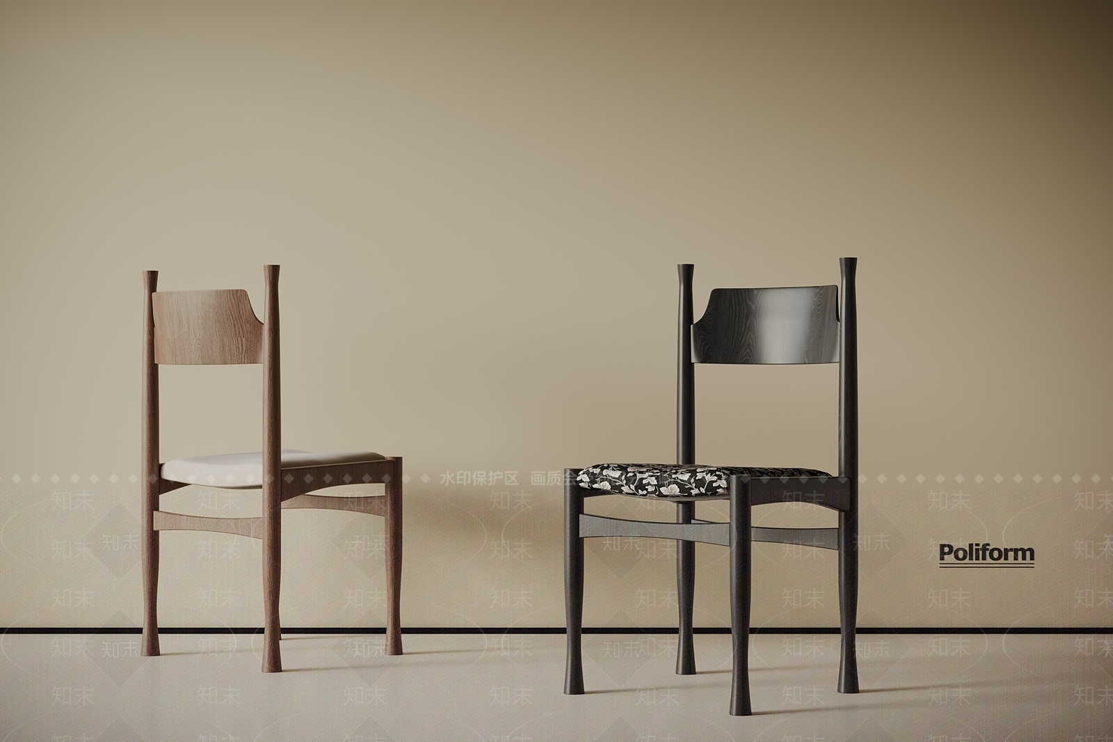 法式复古餐椅3D模型下载【ID:1196679565】