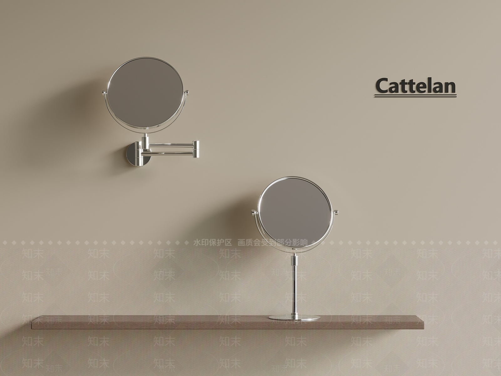 现代简约镜子SU模型下载【ID:1196683837】