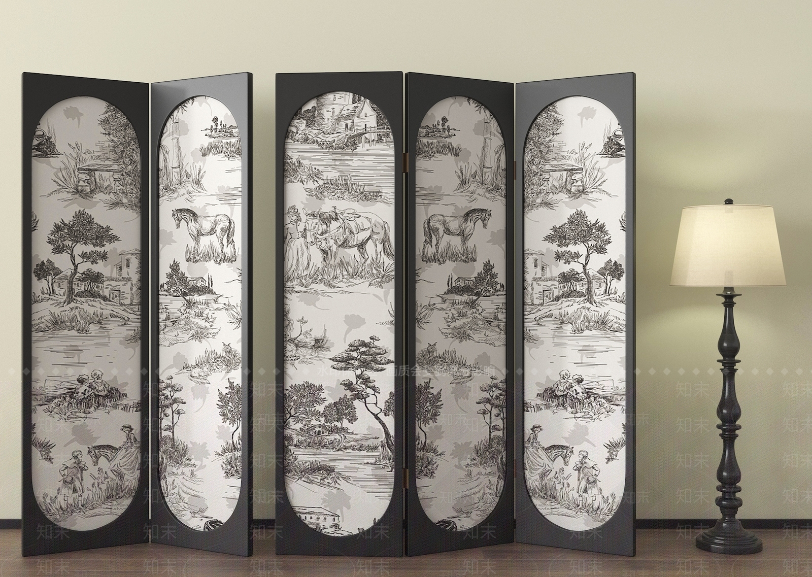 现代屏风SU模型下载【ID:1196683764】