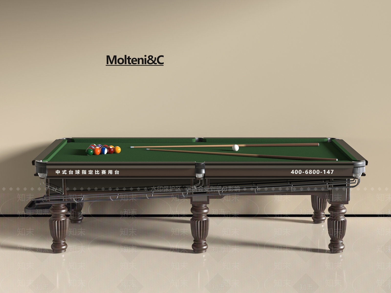 台球桌SU模型下载【ID:1196685510】