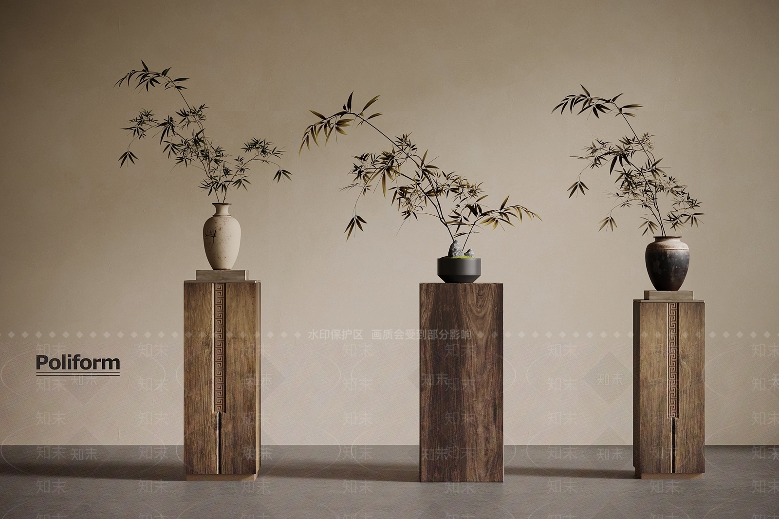 新中式花瓶SU模型下载【ID:1196688661】