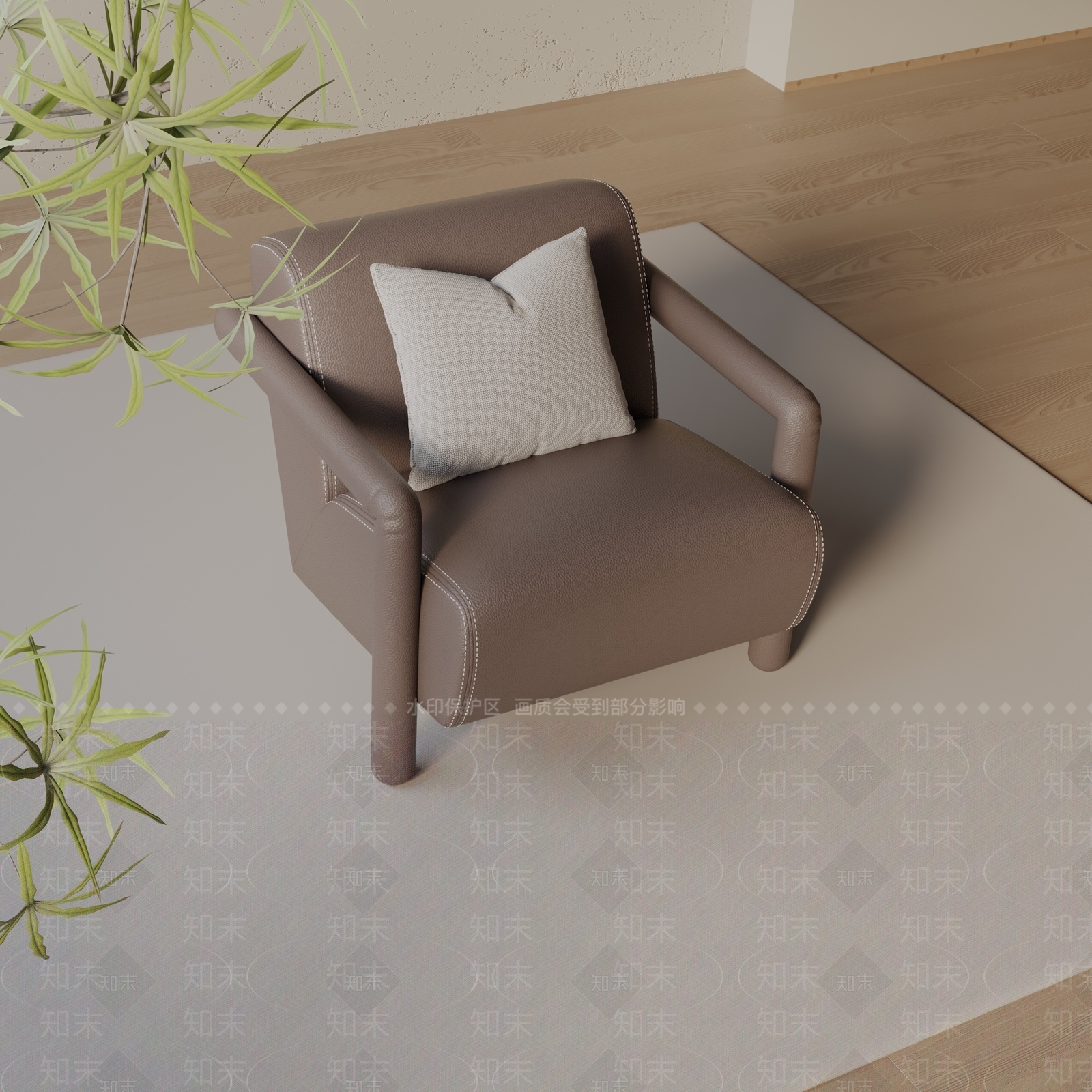 现代休闲椅3D模型下载【ID:1196693545】