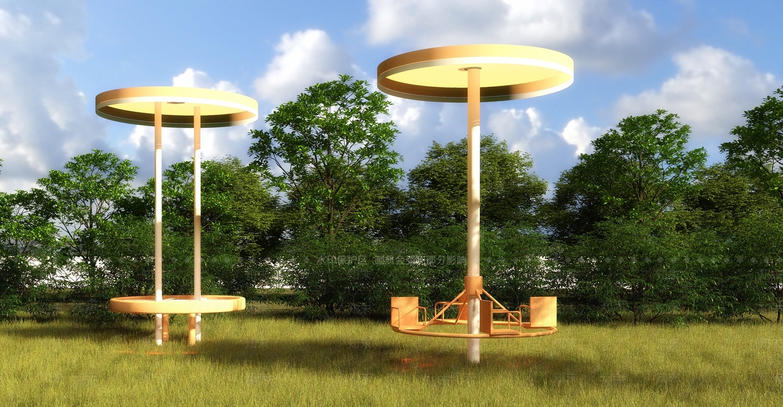 现代景观雕塑3D模型下载【ID:1196693745】