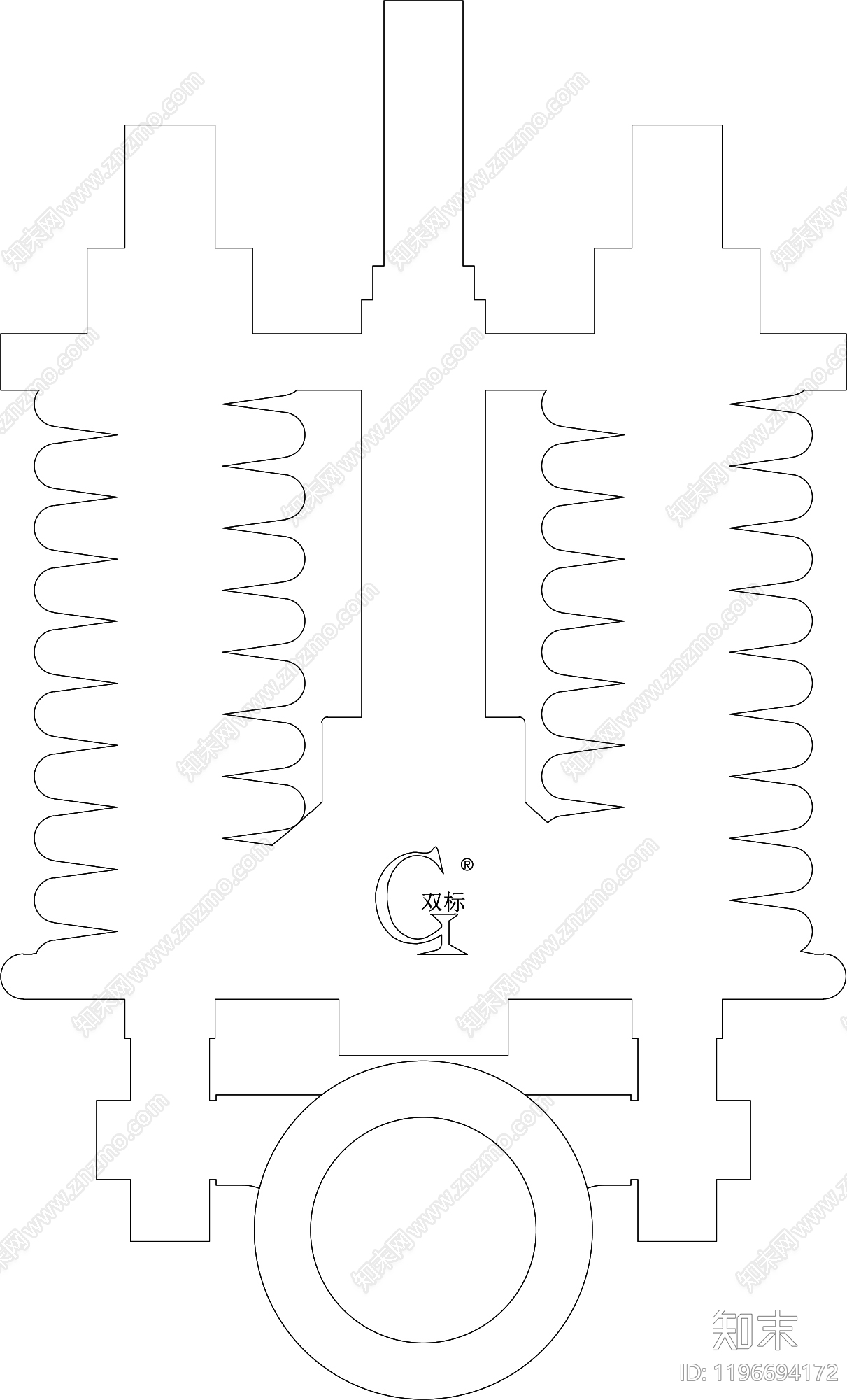 幕墙结构节点cad施工图下载【ID:1196694172】