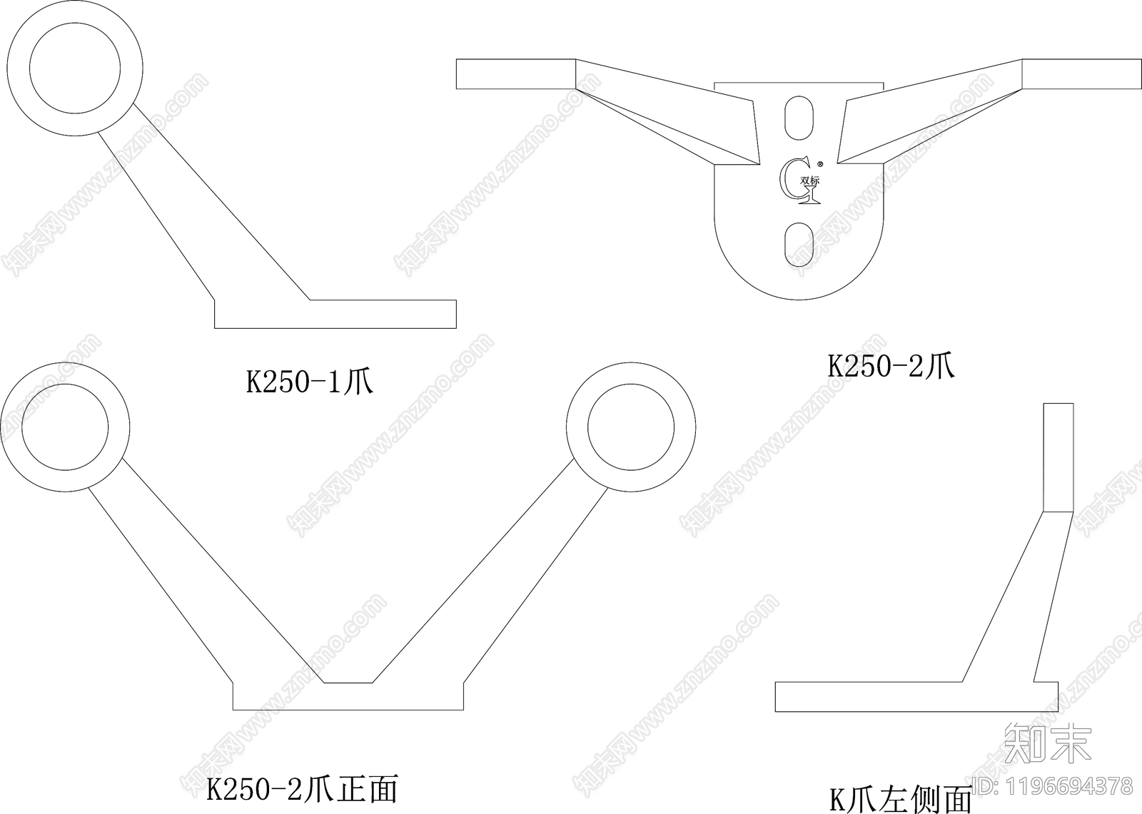 幕墙结构节点cad施工图下载【ID:1196694378】