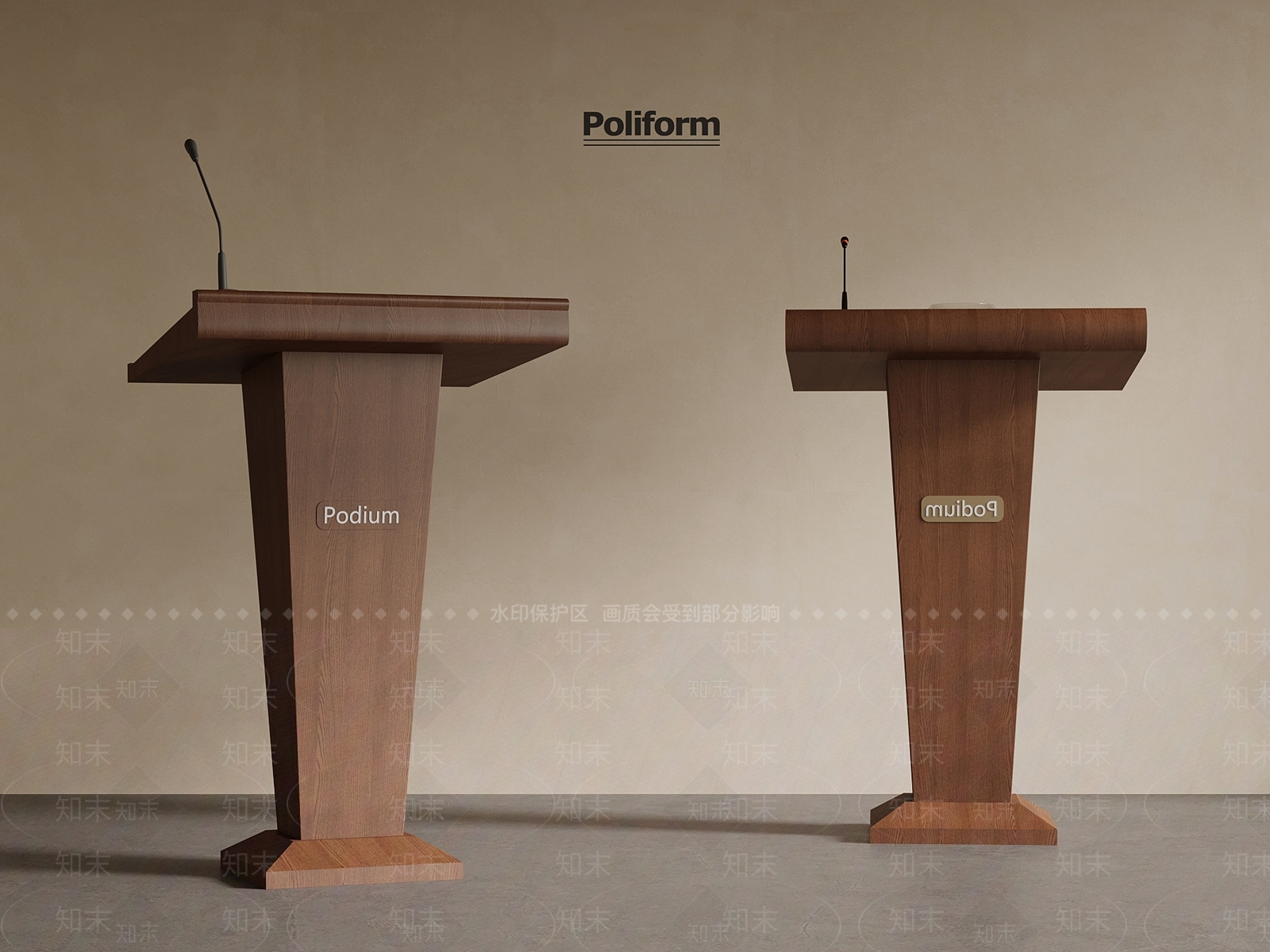 中古讲台3D模型下载【ID:1196695543】
