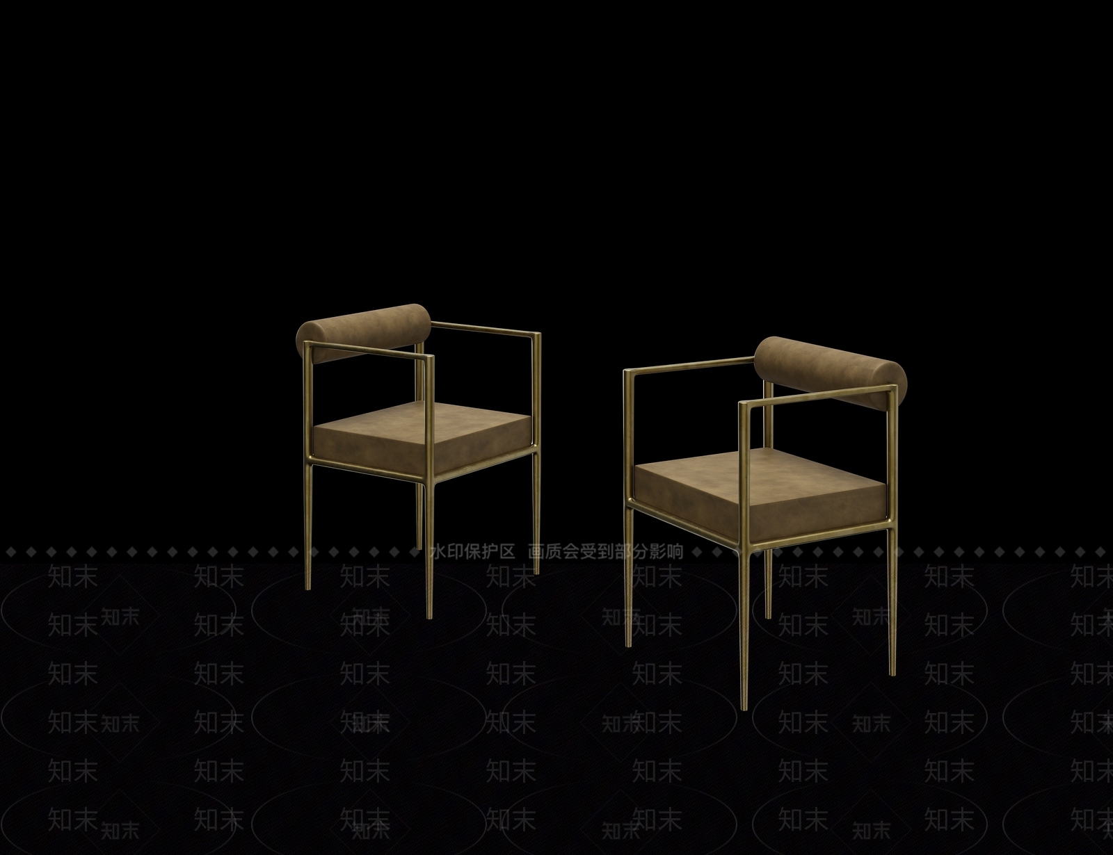 现代餐椅3D模型下载【ID:1196696594】