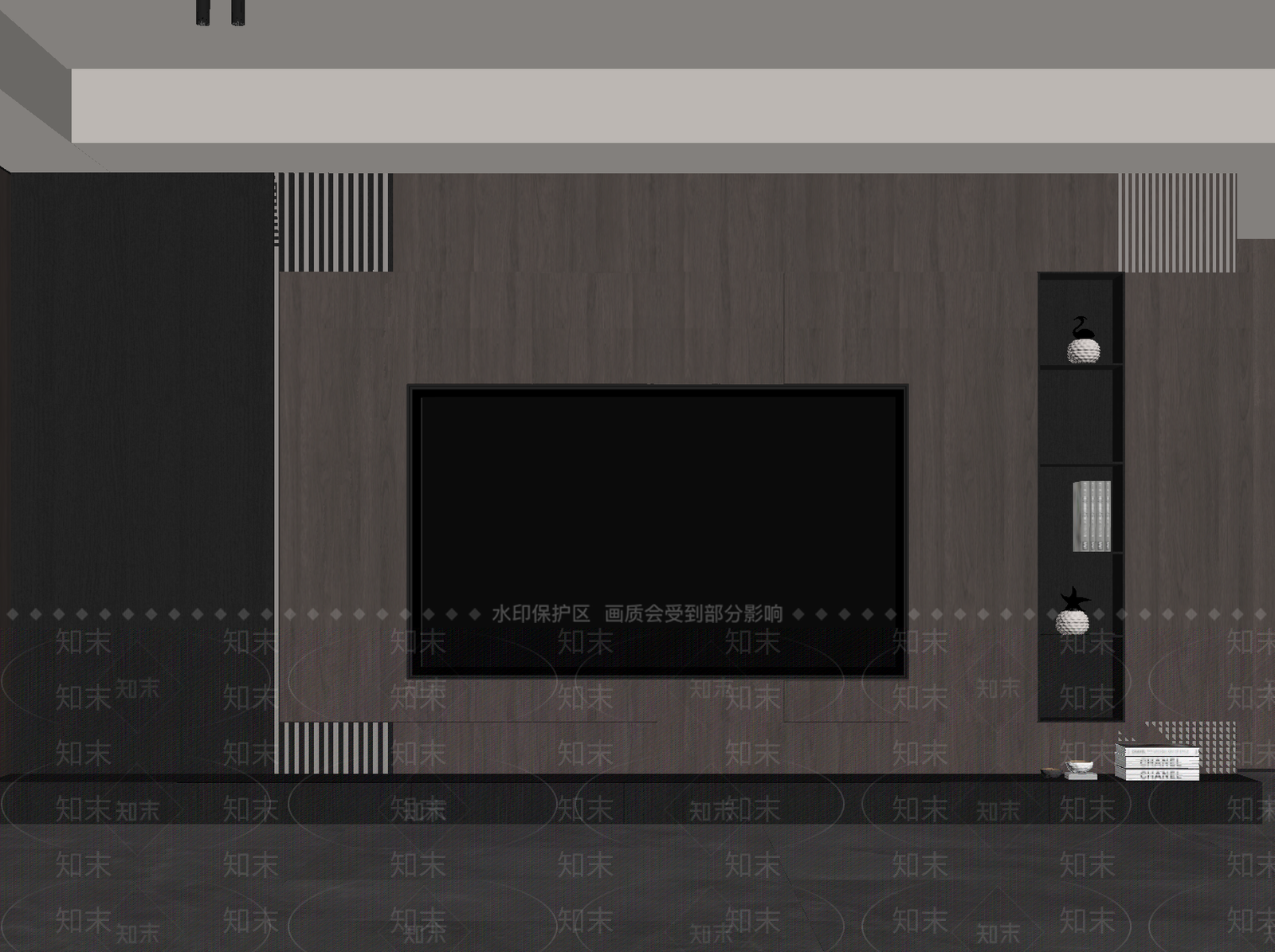 现代意式背景墙SU模型下载【ID:1196697435】