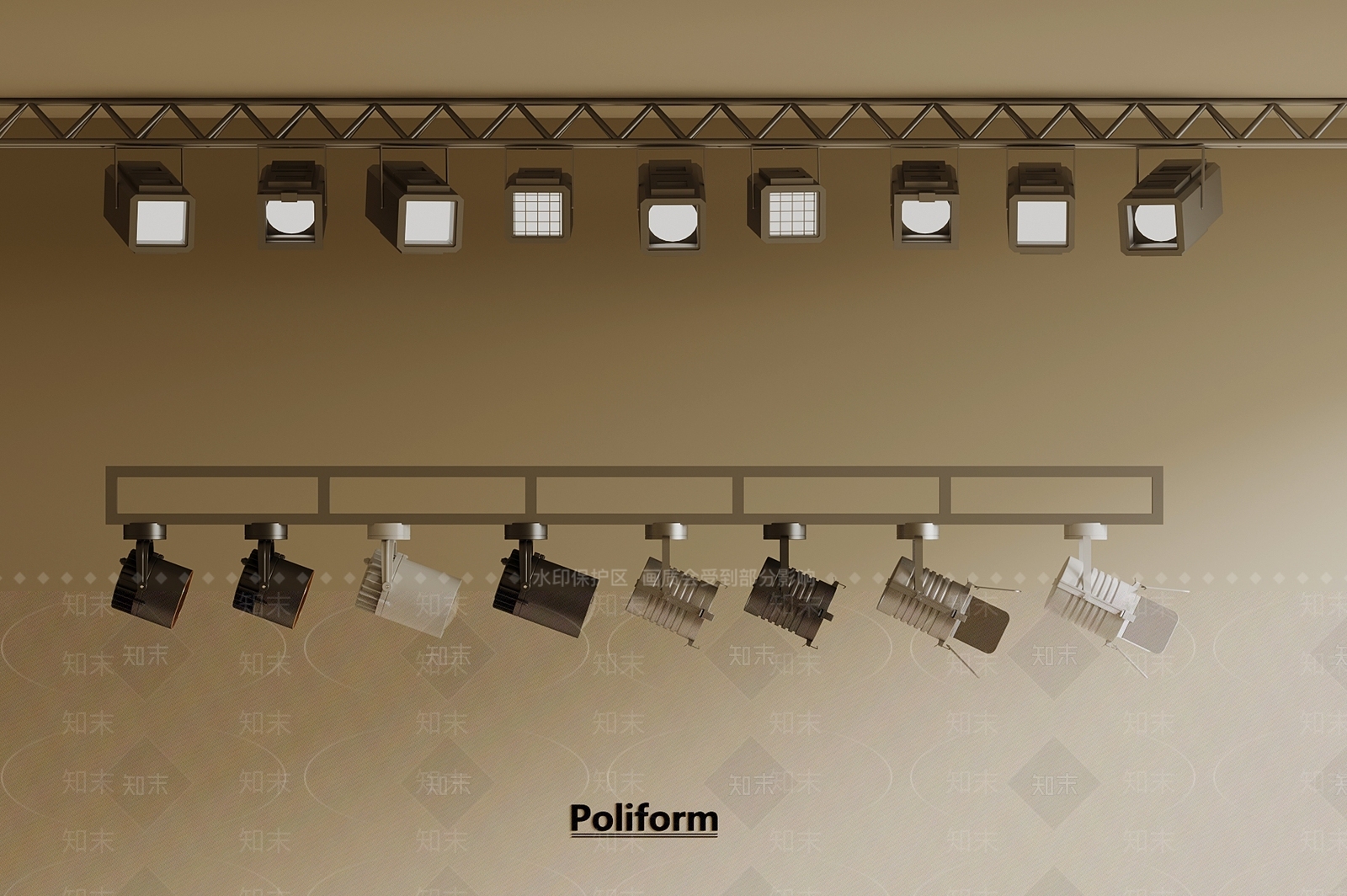 现代其他舞台灯光SU模型下载【ID:1196698284】