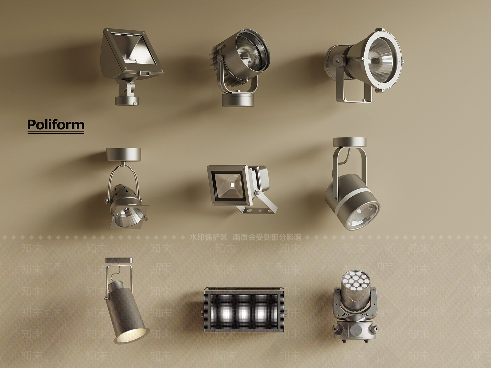 现代其他舞台灯光SU模型下载【ID:1196699029】