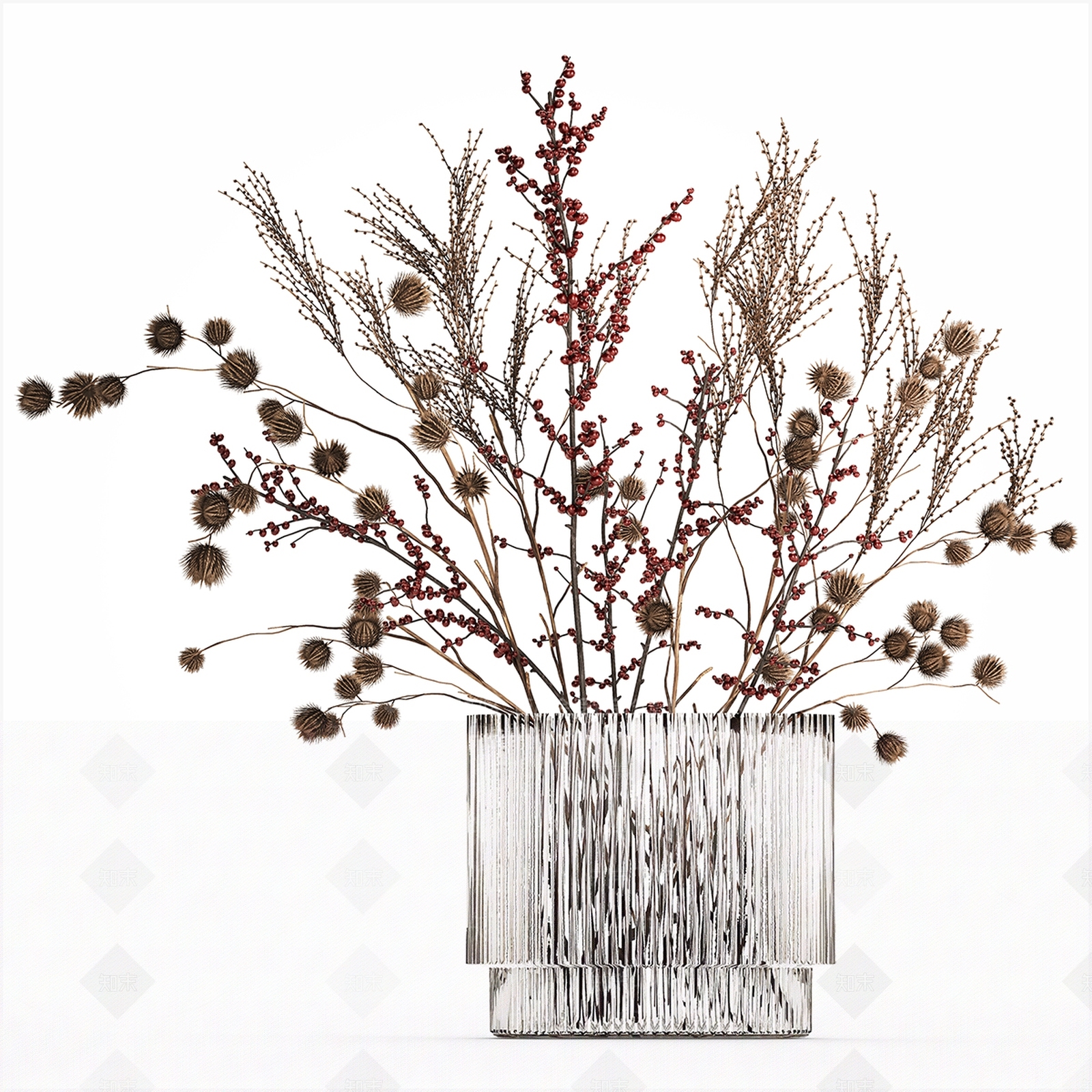 新中式现代花艺3D模型下载【ID:1196700061】