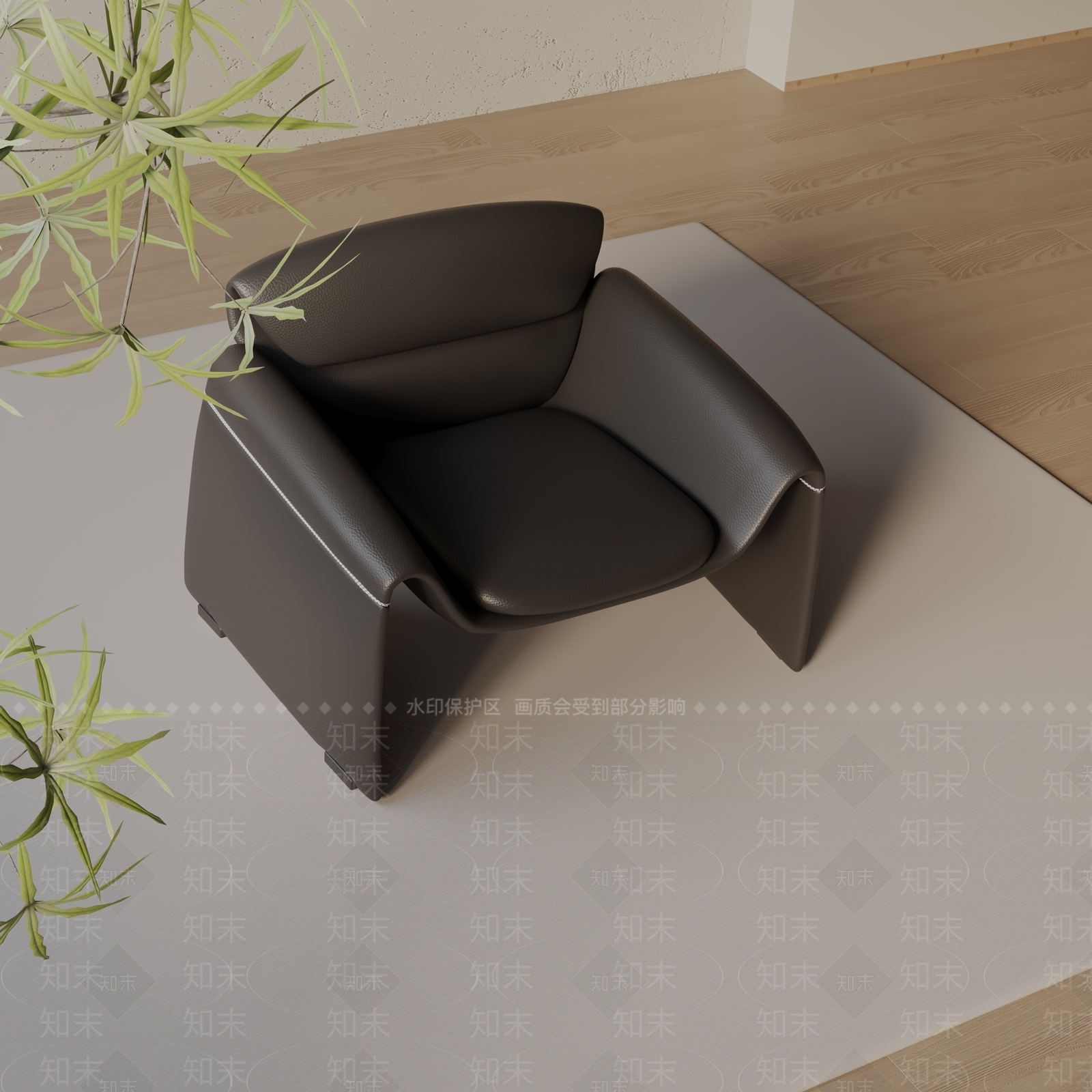现代休闲椅3D模型下载【ID:1196700524】