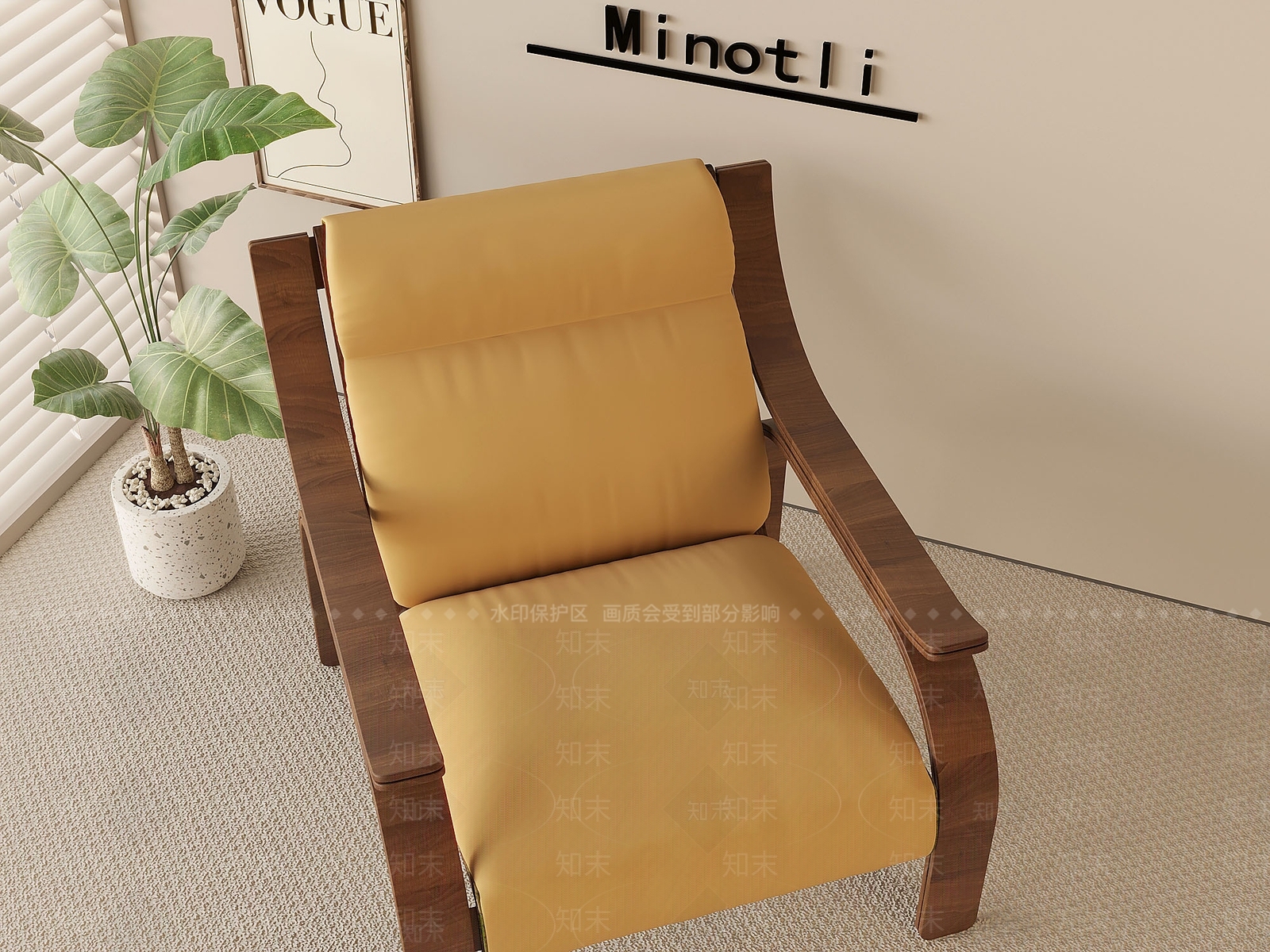 中古躺椅SU模型下载【ID:1196700403】