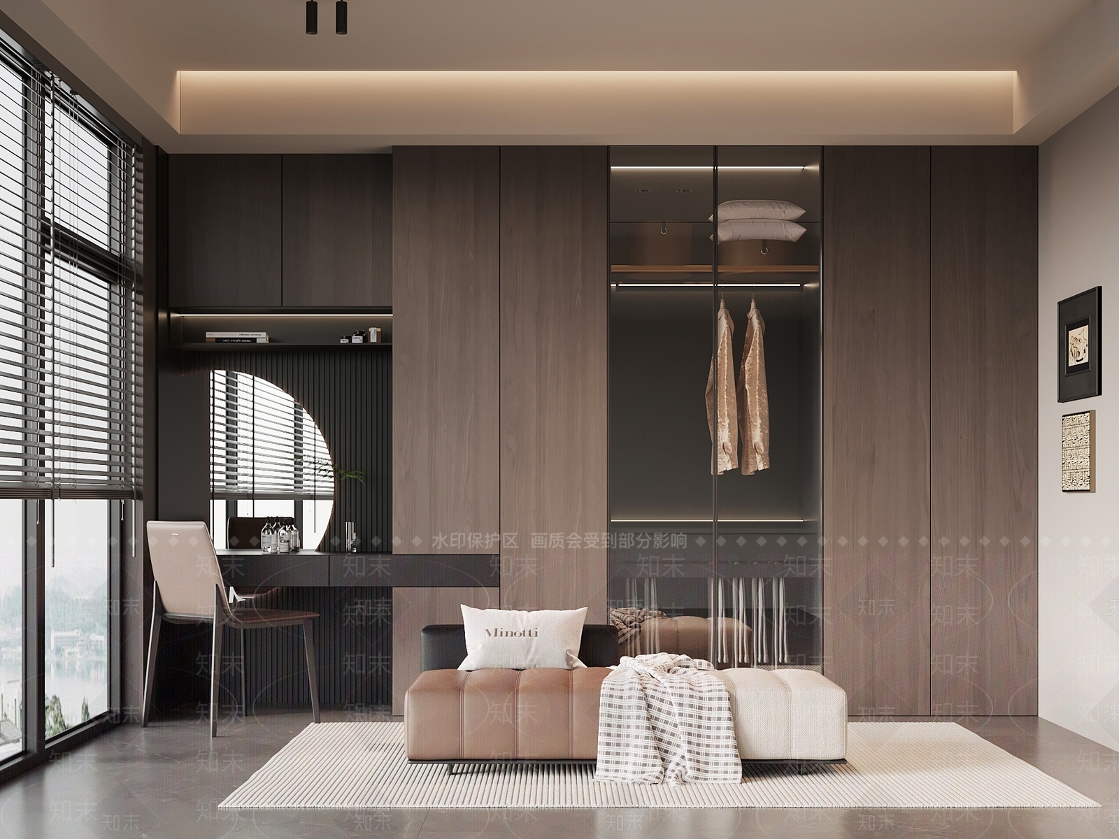 现代意式衣帽间3D模型下载【ID:1196701528】