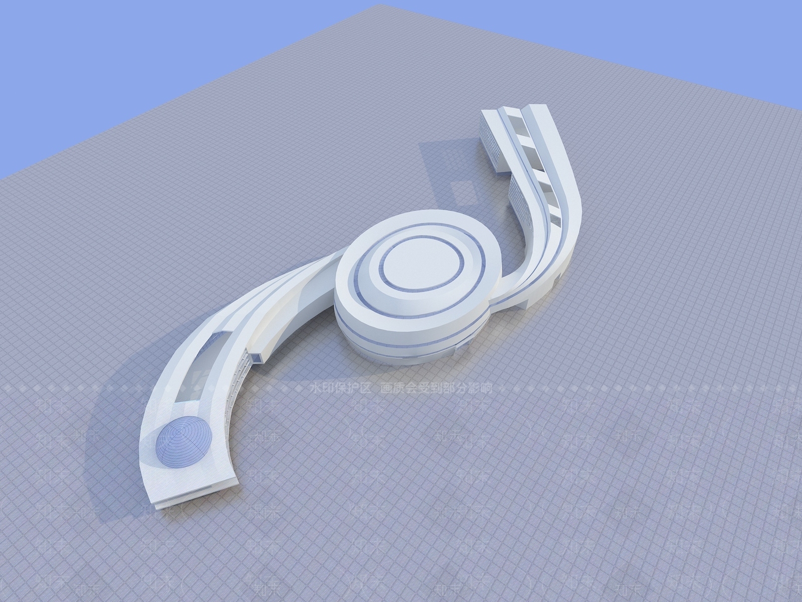 现代展览馆3D模型下载【ID:1196703856】