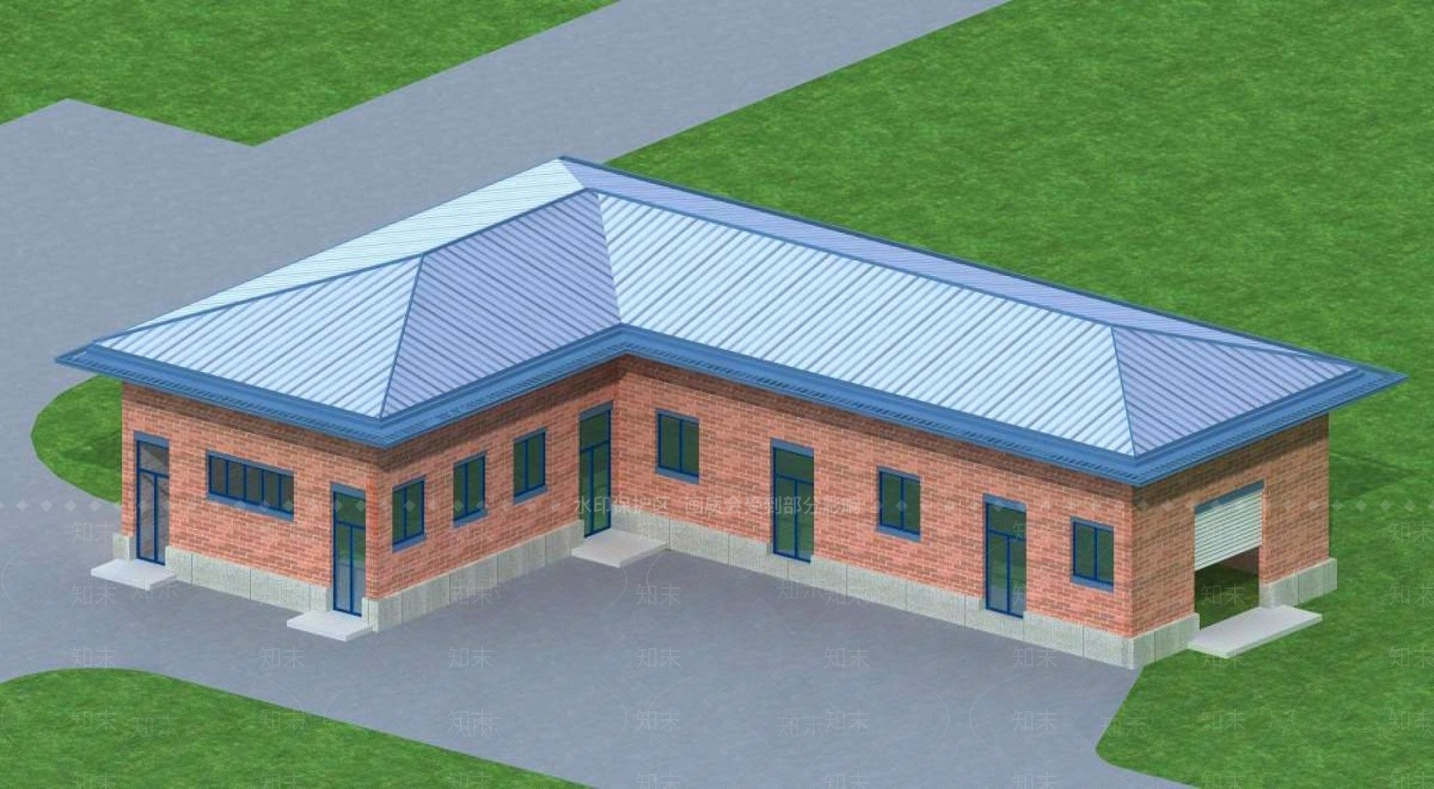 现代厂房3D模型下载【ID:1196708588】