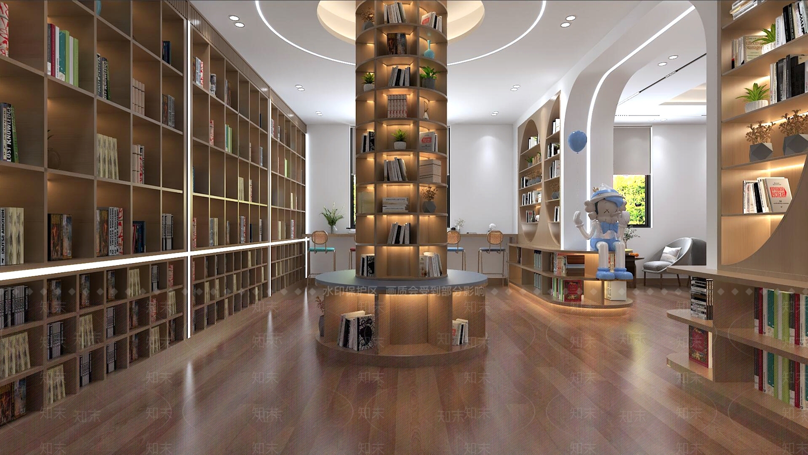 现代书店3D模型下载【ID:1196710586】