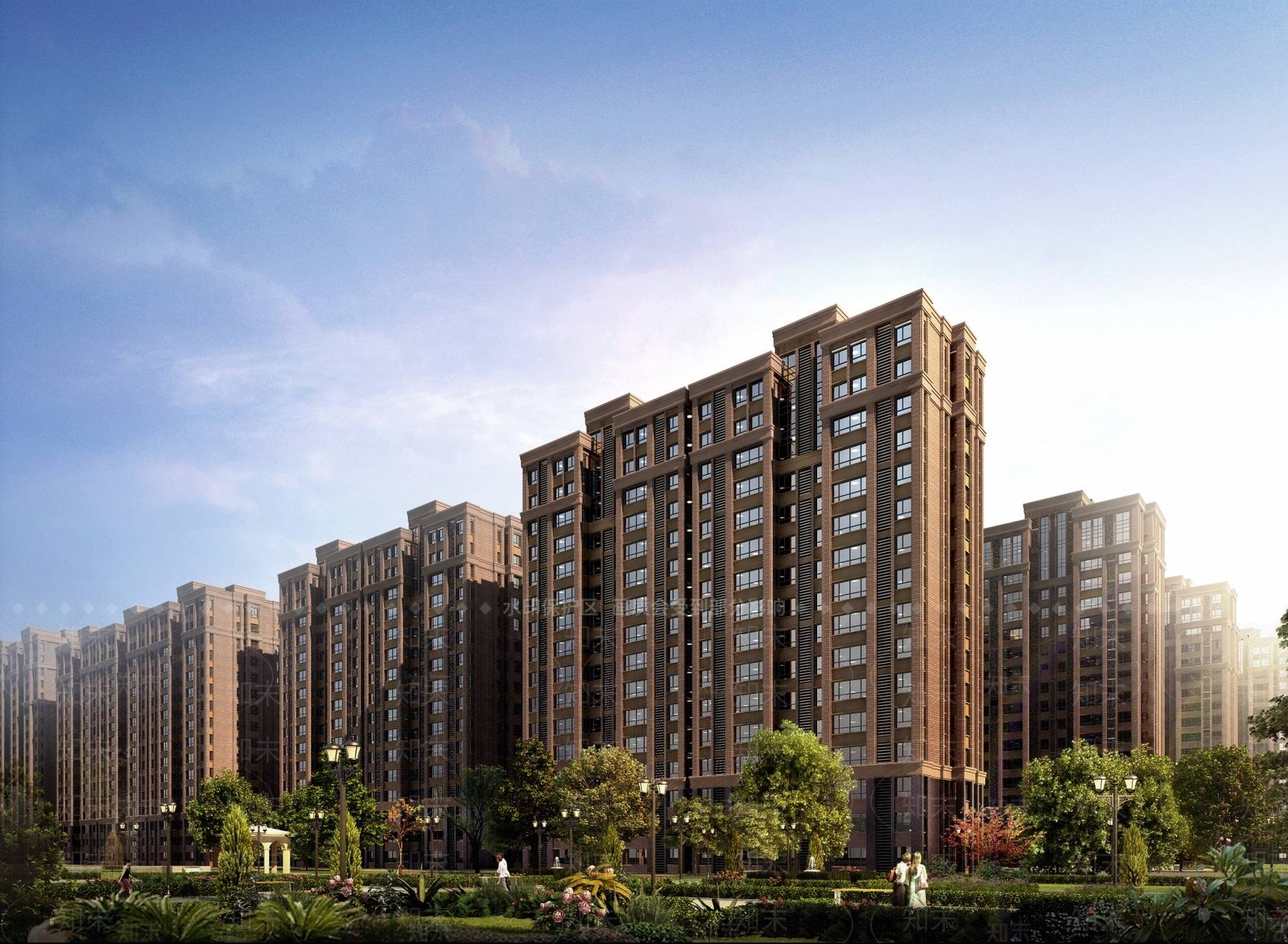 简欧小高层住宅楼3D模型下载【ID:1196708882】