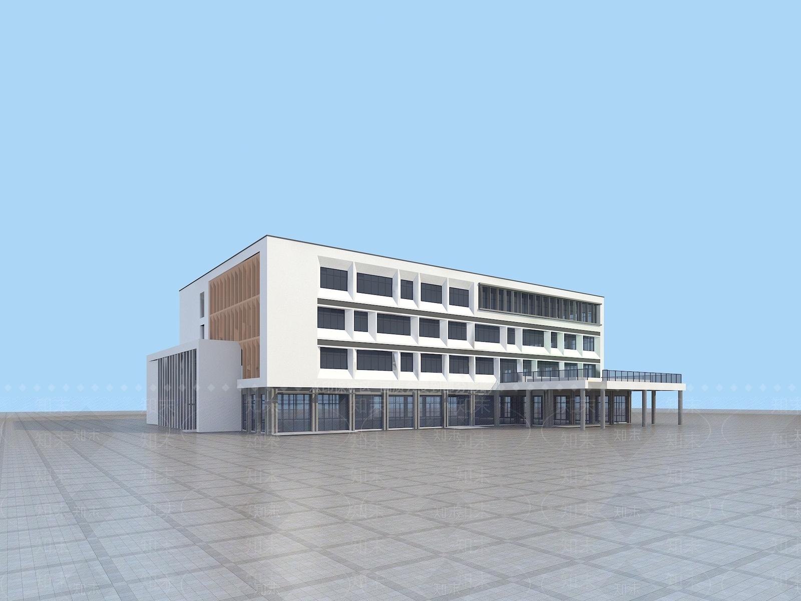 现代培训中心3D模型下载【ID:1196709333】